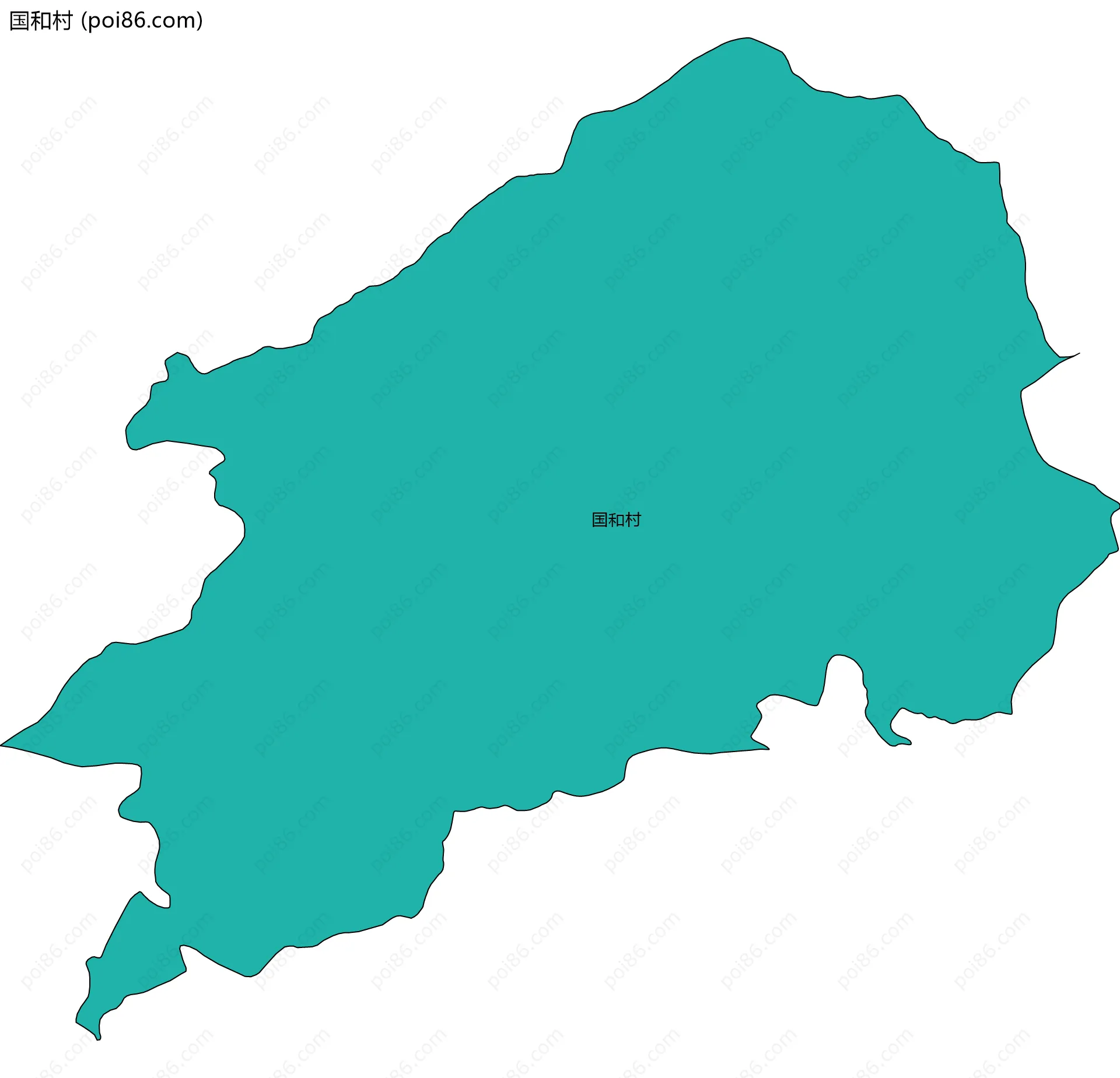 国和村边界地图