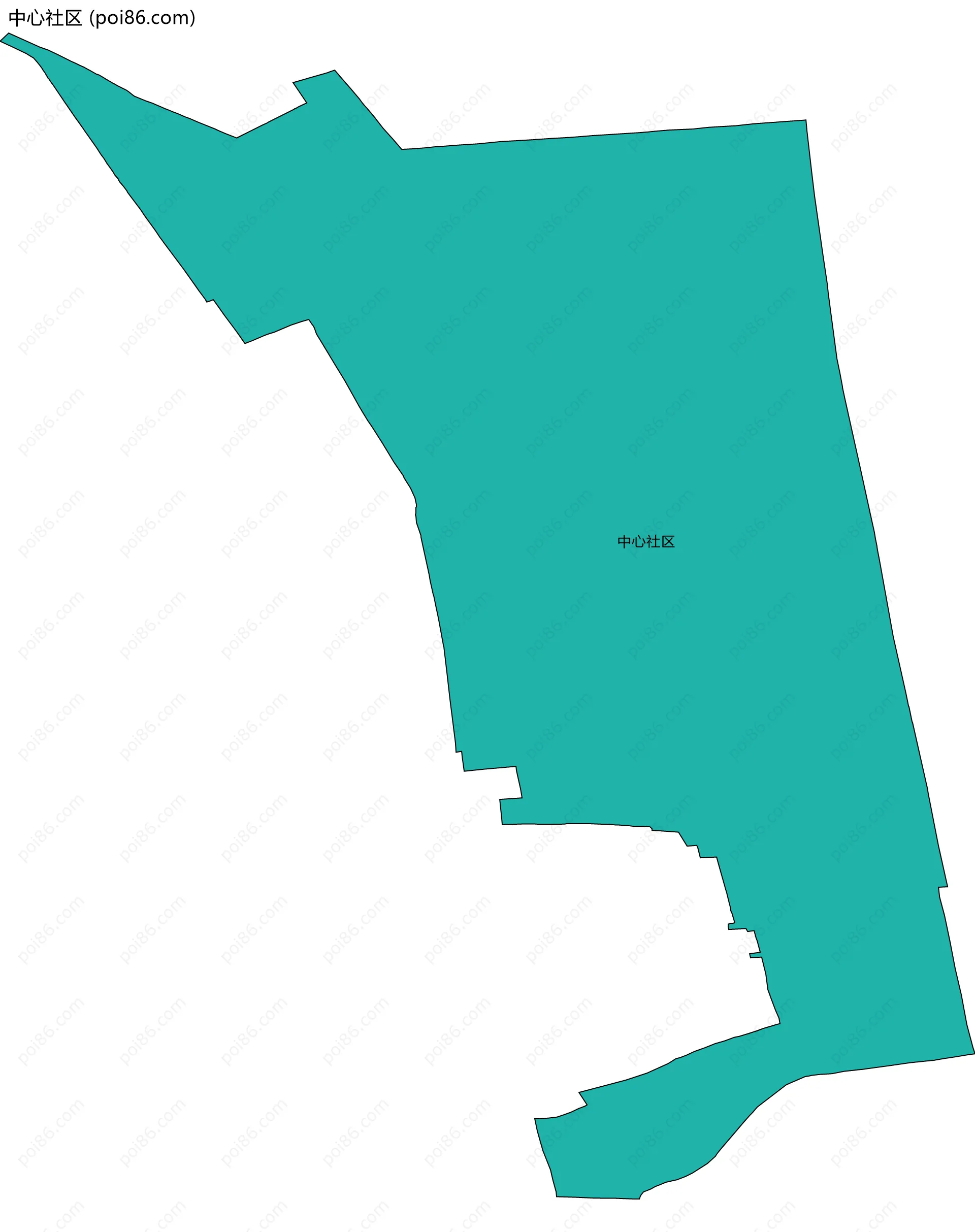 中心社区边界地图