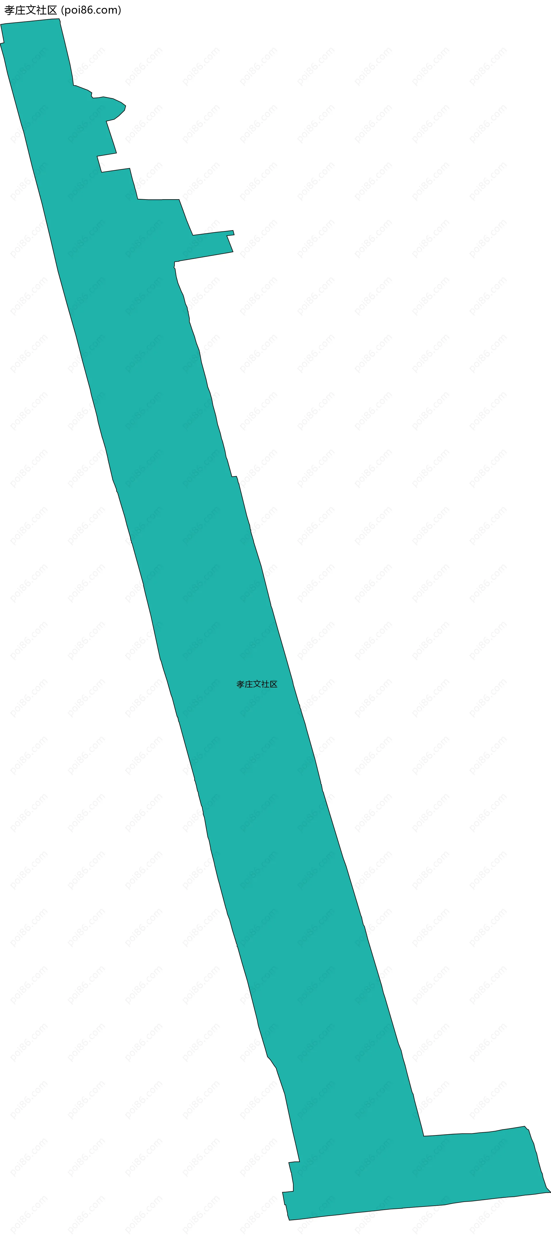 孝庄文社区边界地图