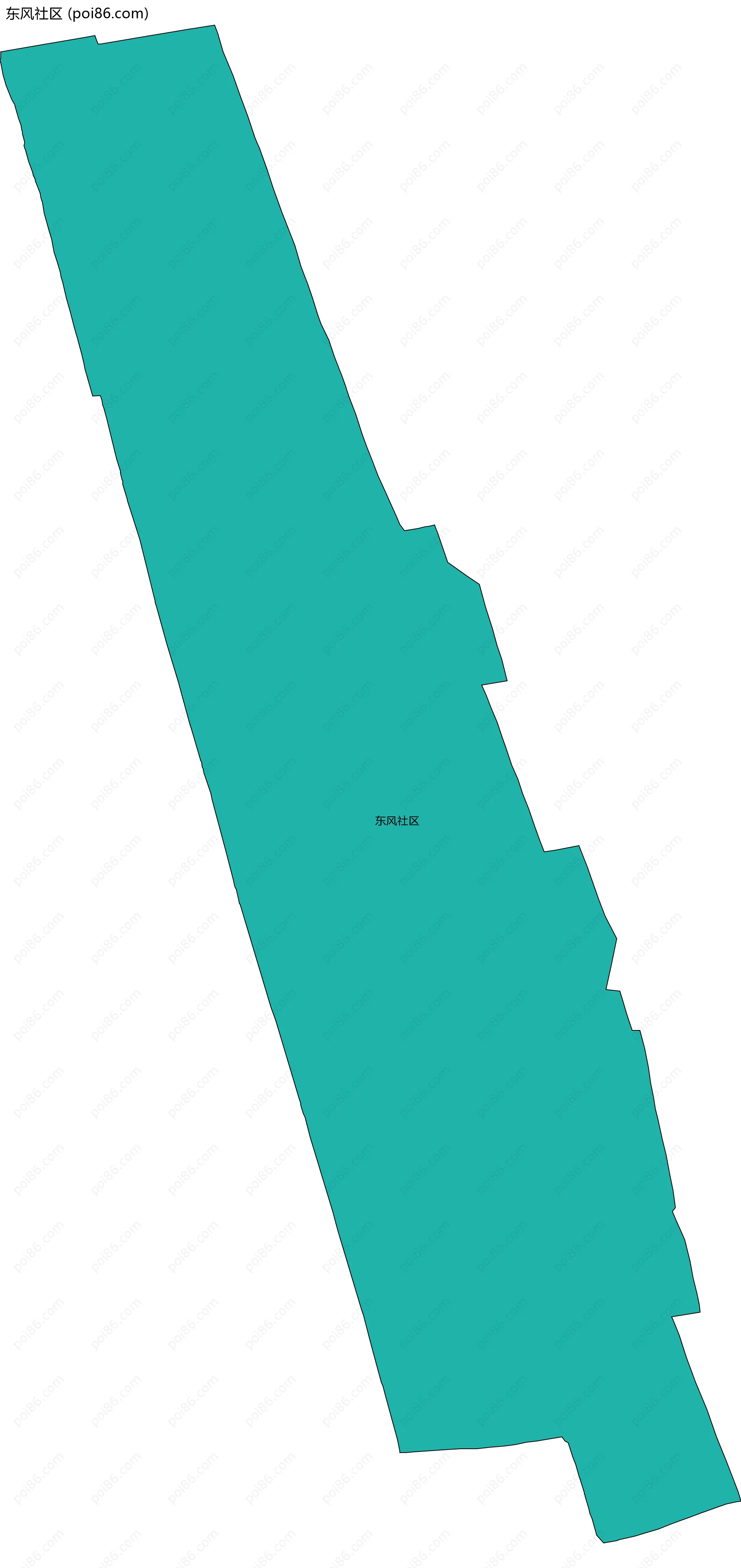 东风社区边界地图