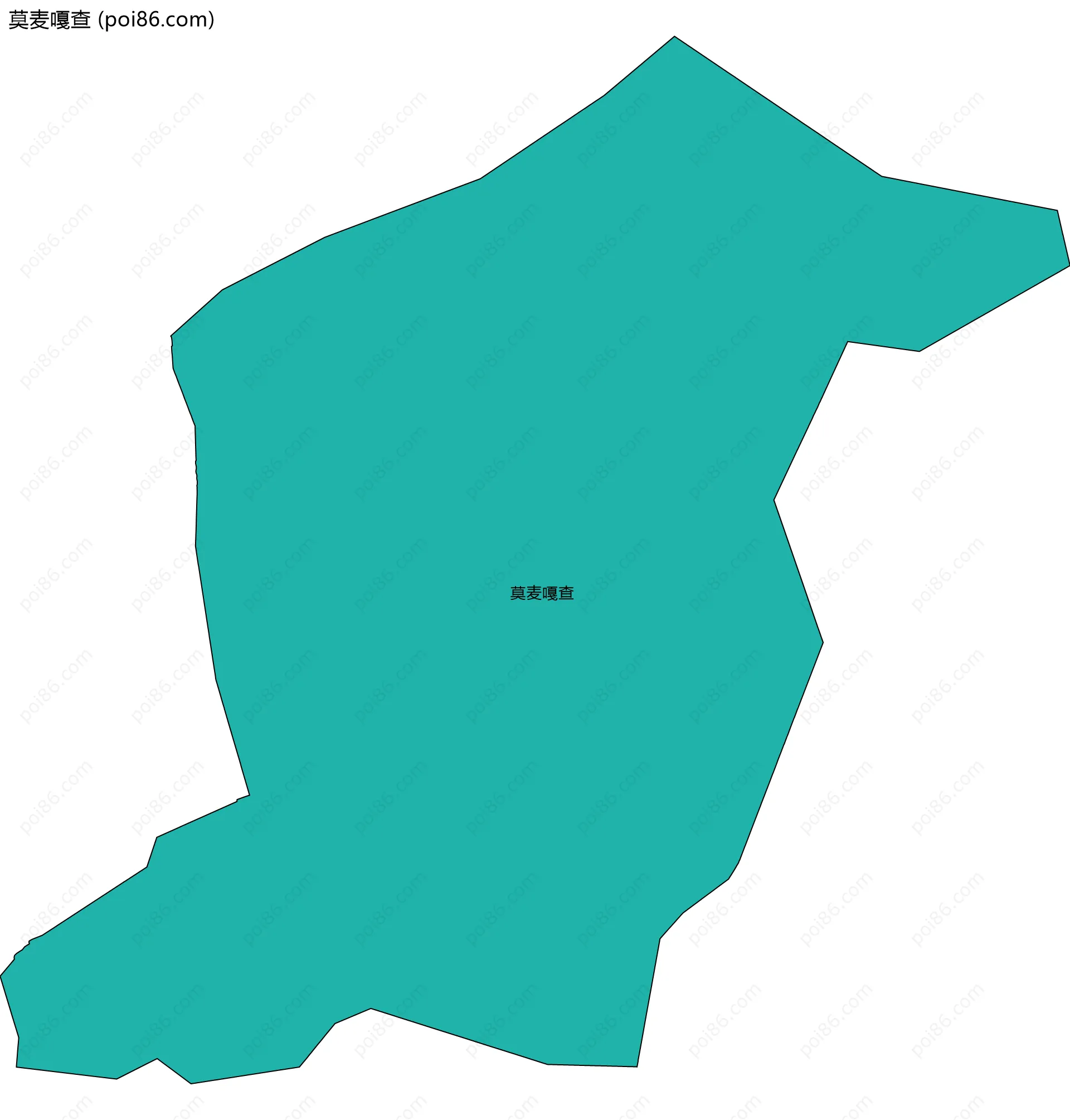 莫麦嘎查边界地图