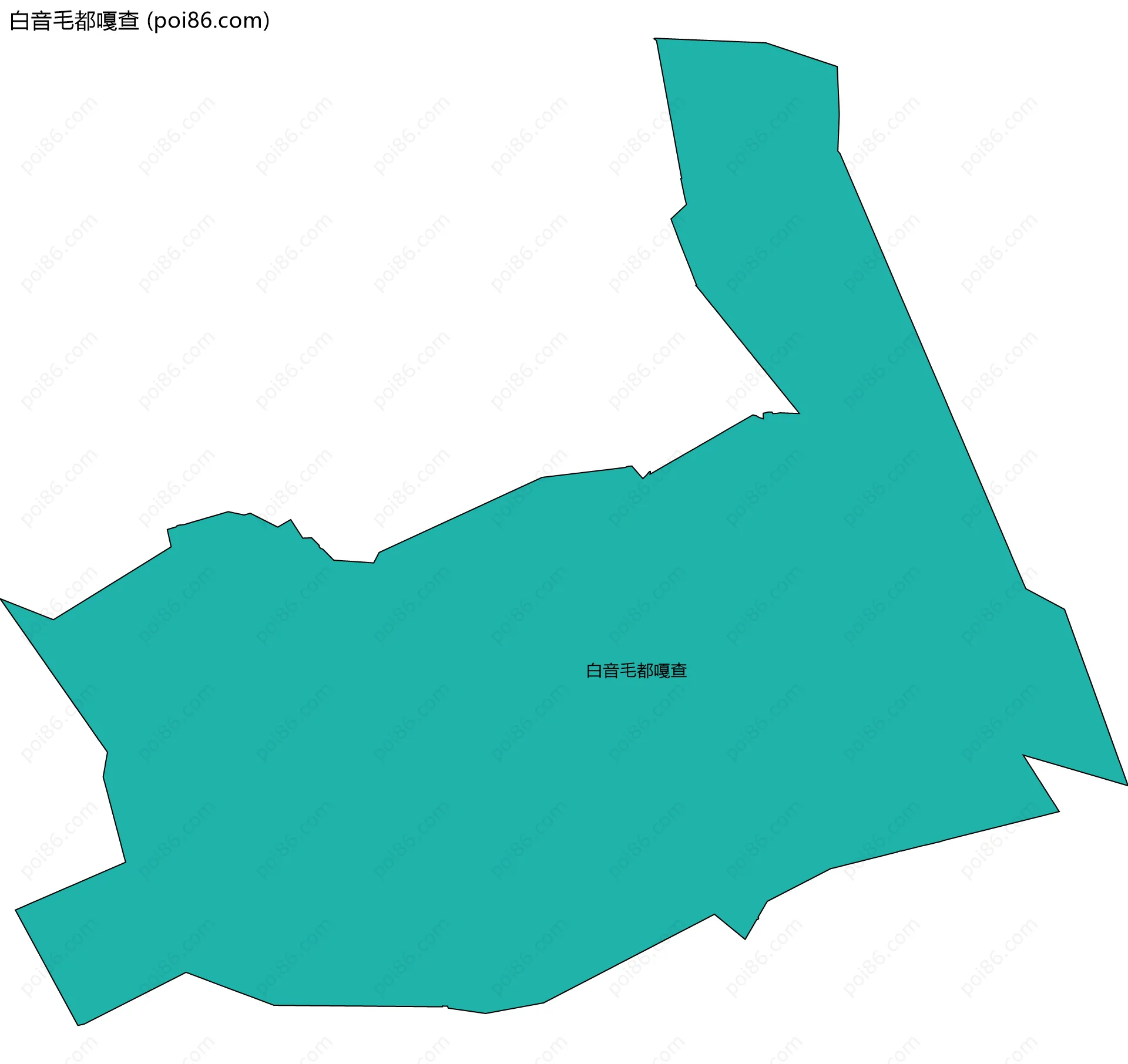 白音毛都嘎查边界地图