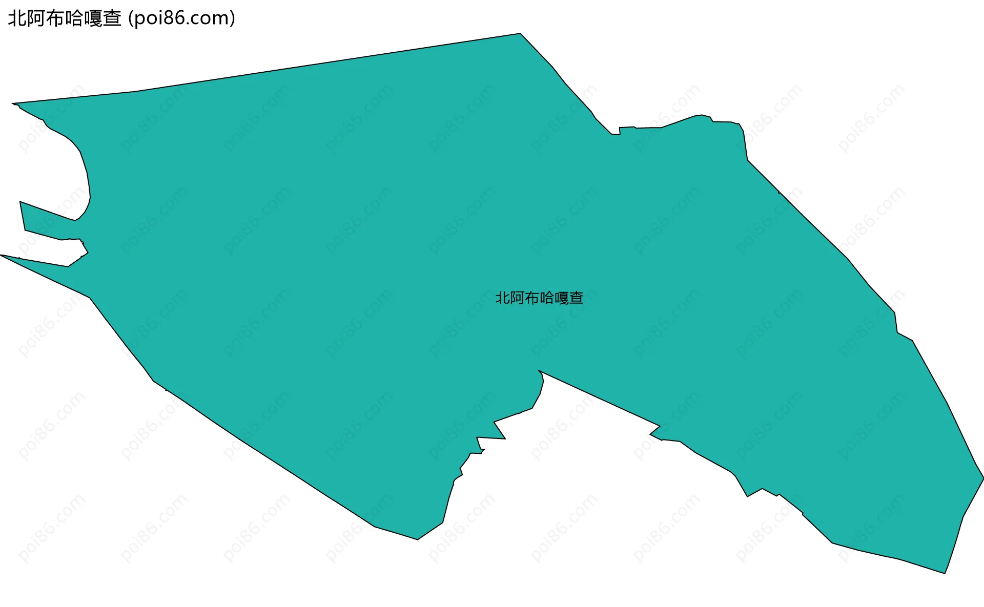 北阿布哈嘎查边界地图