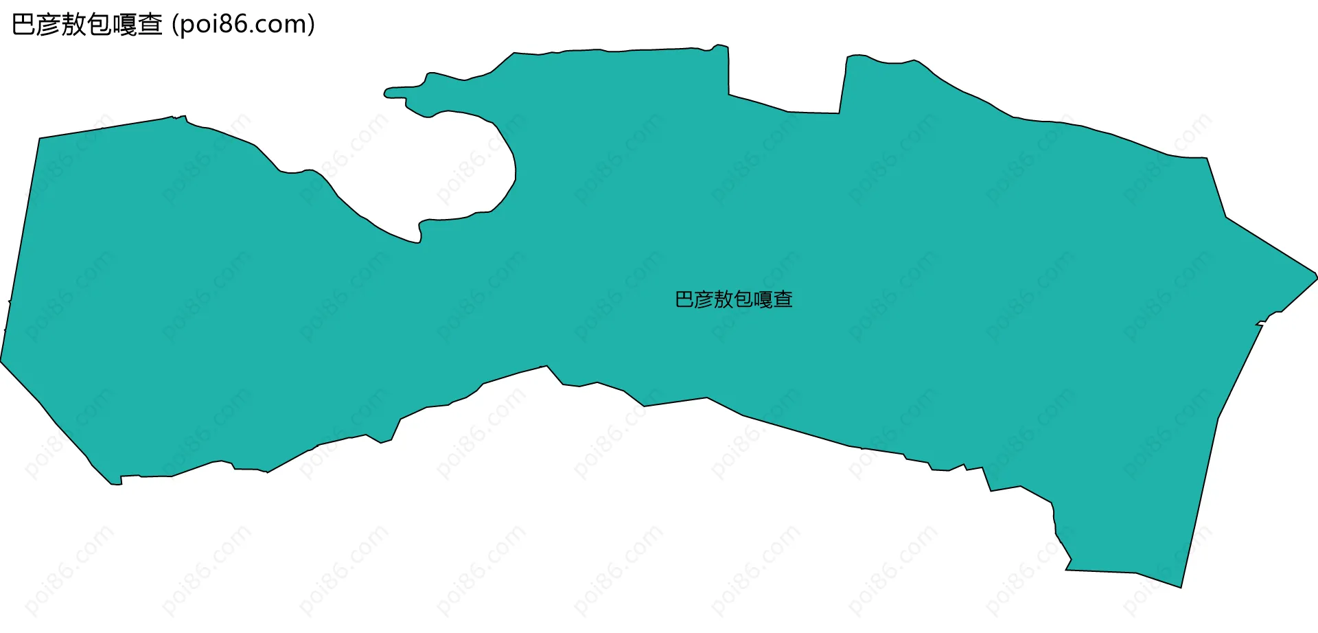 巴彦敖包嘎查边界地图