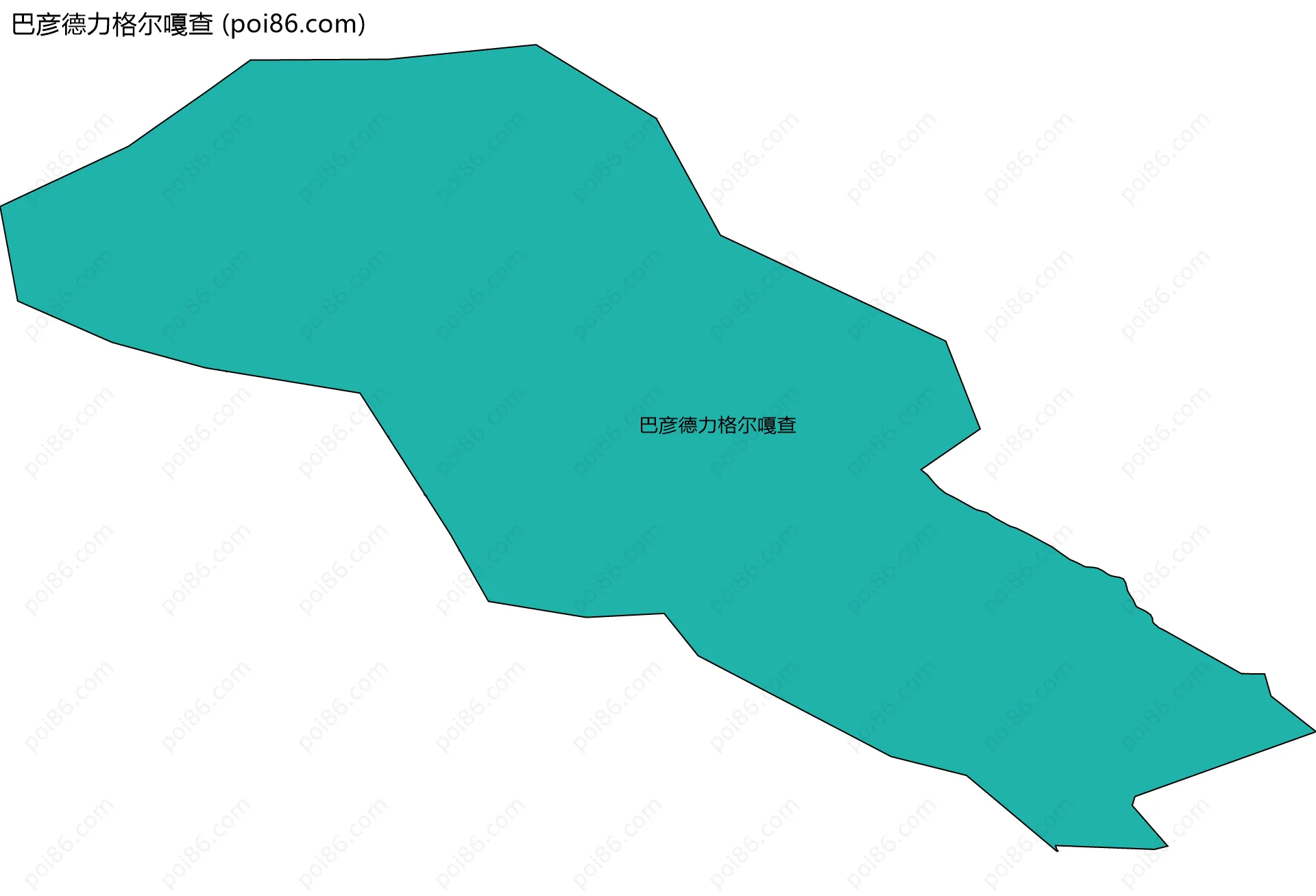 巴彦德力格尔嘎查边界地图