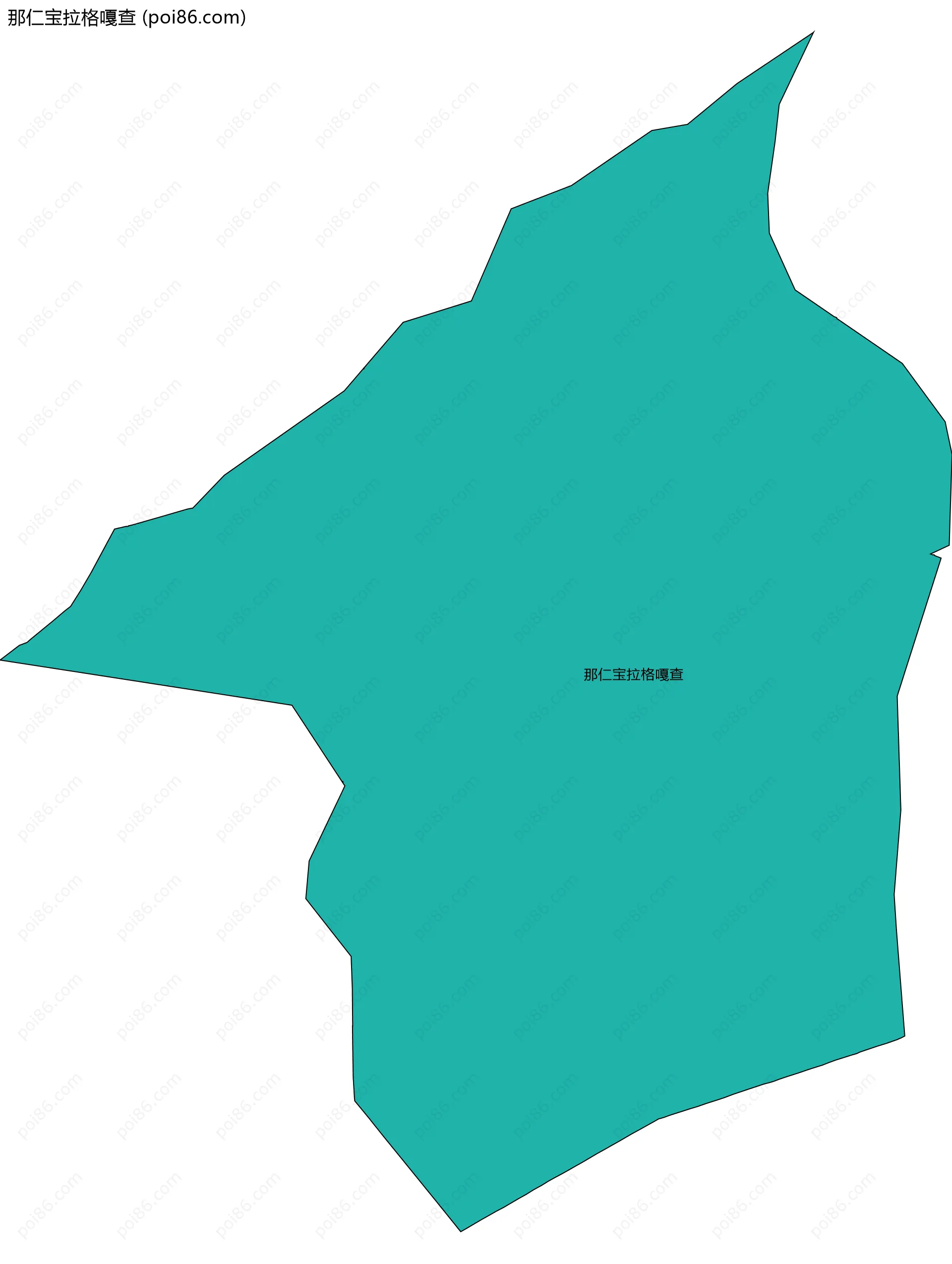 那仁宝拉格嘎查边界地图