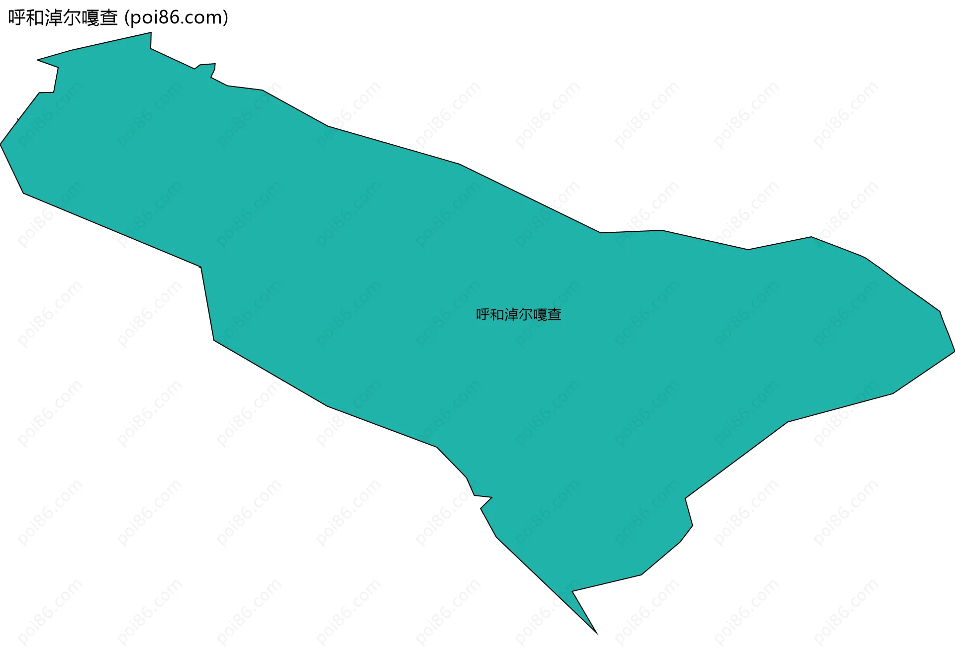 呼和淖尔嘎查边界地图
