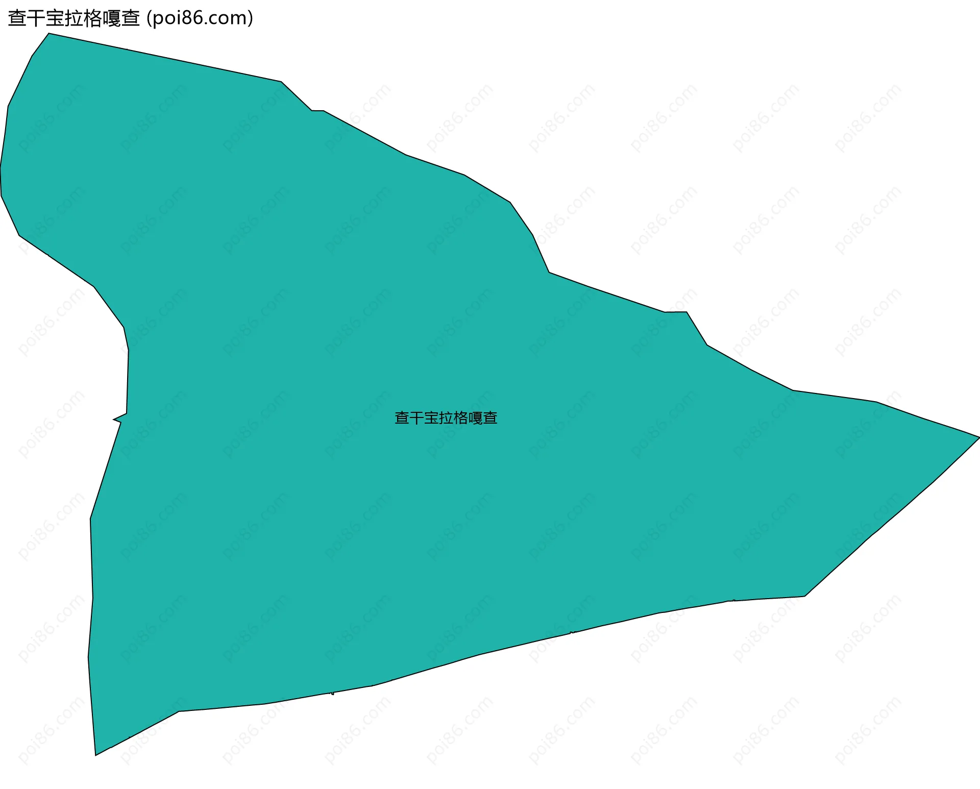 查干宝拉格嘎查边界地图