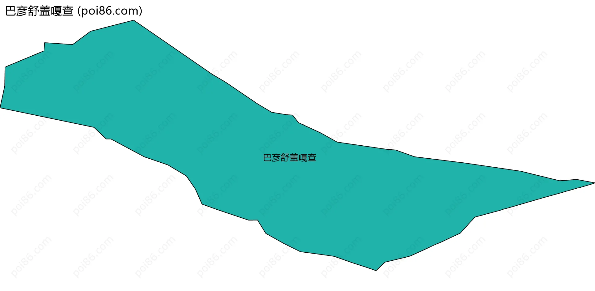 巴彦舒盖嘎查边界地图