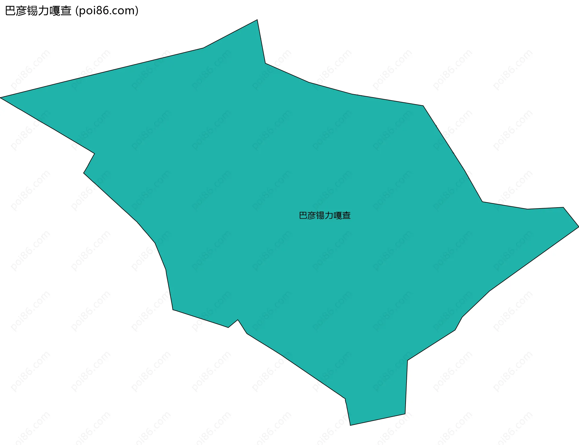 巴彦锡力嘎查边界地图