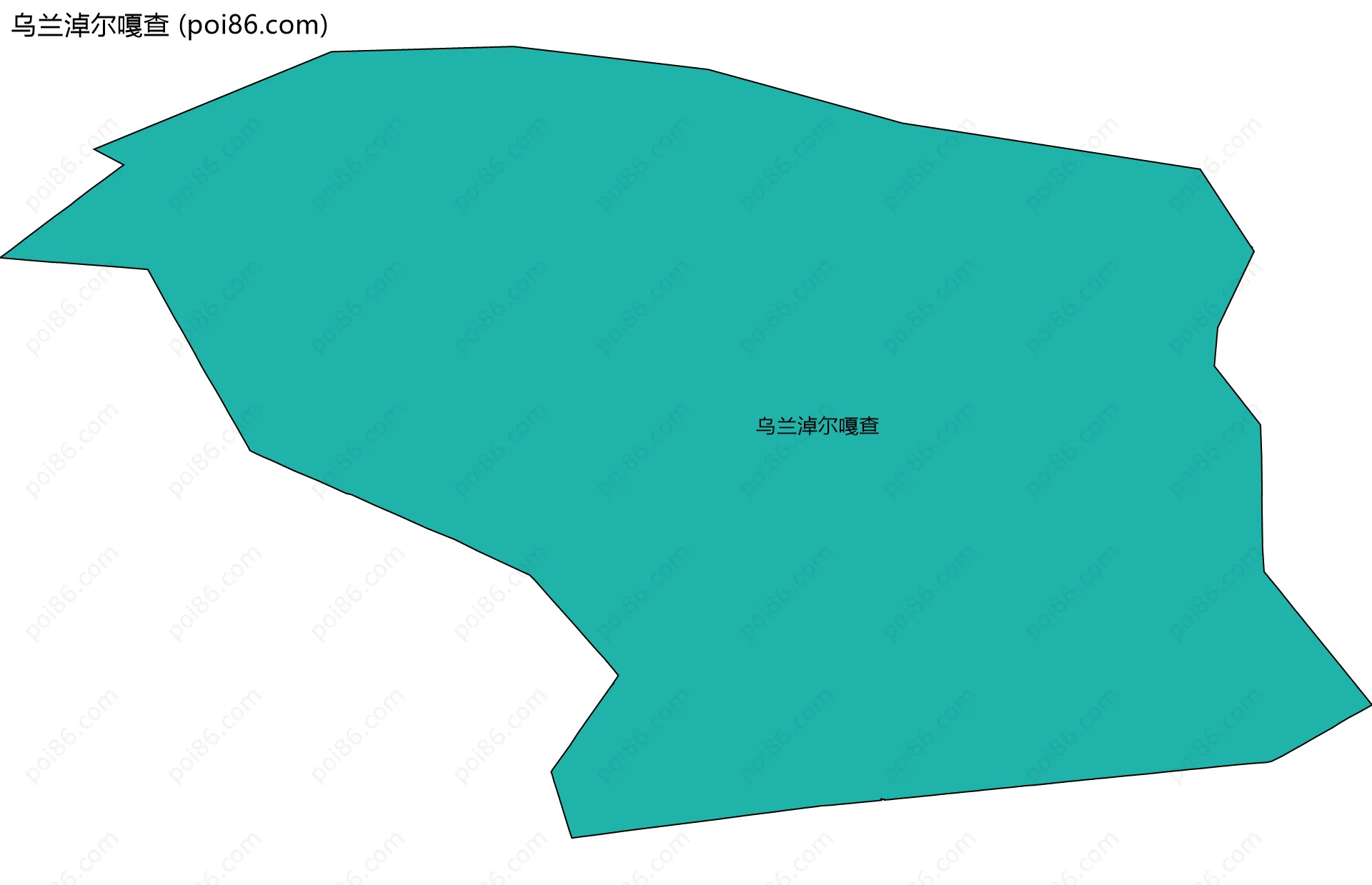 乌兰淖尔嘎查边界地图