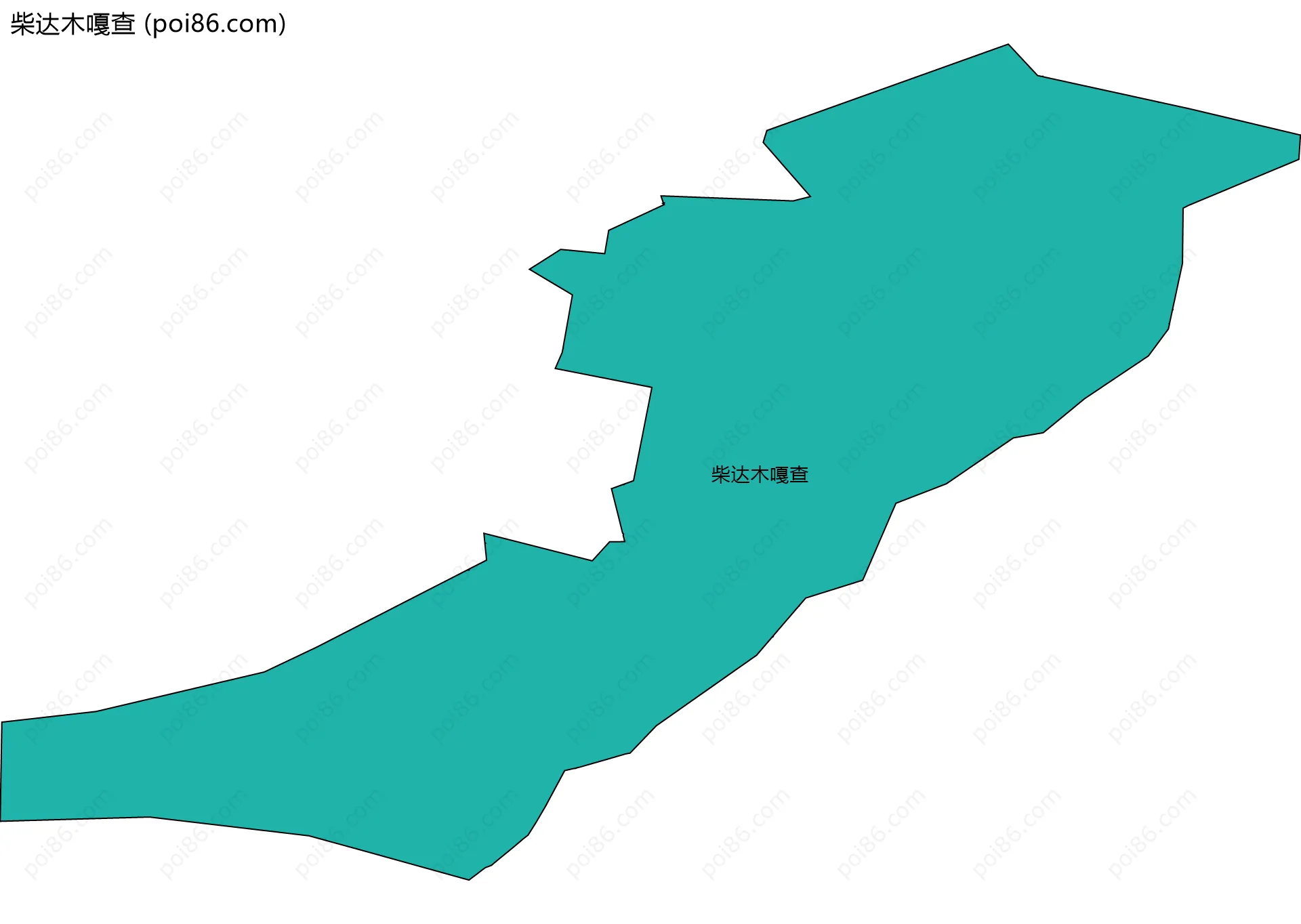 柴达木嘎查边界地图