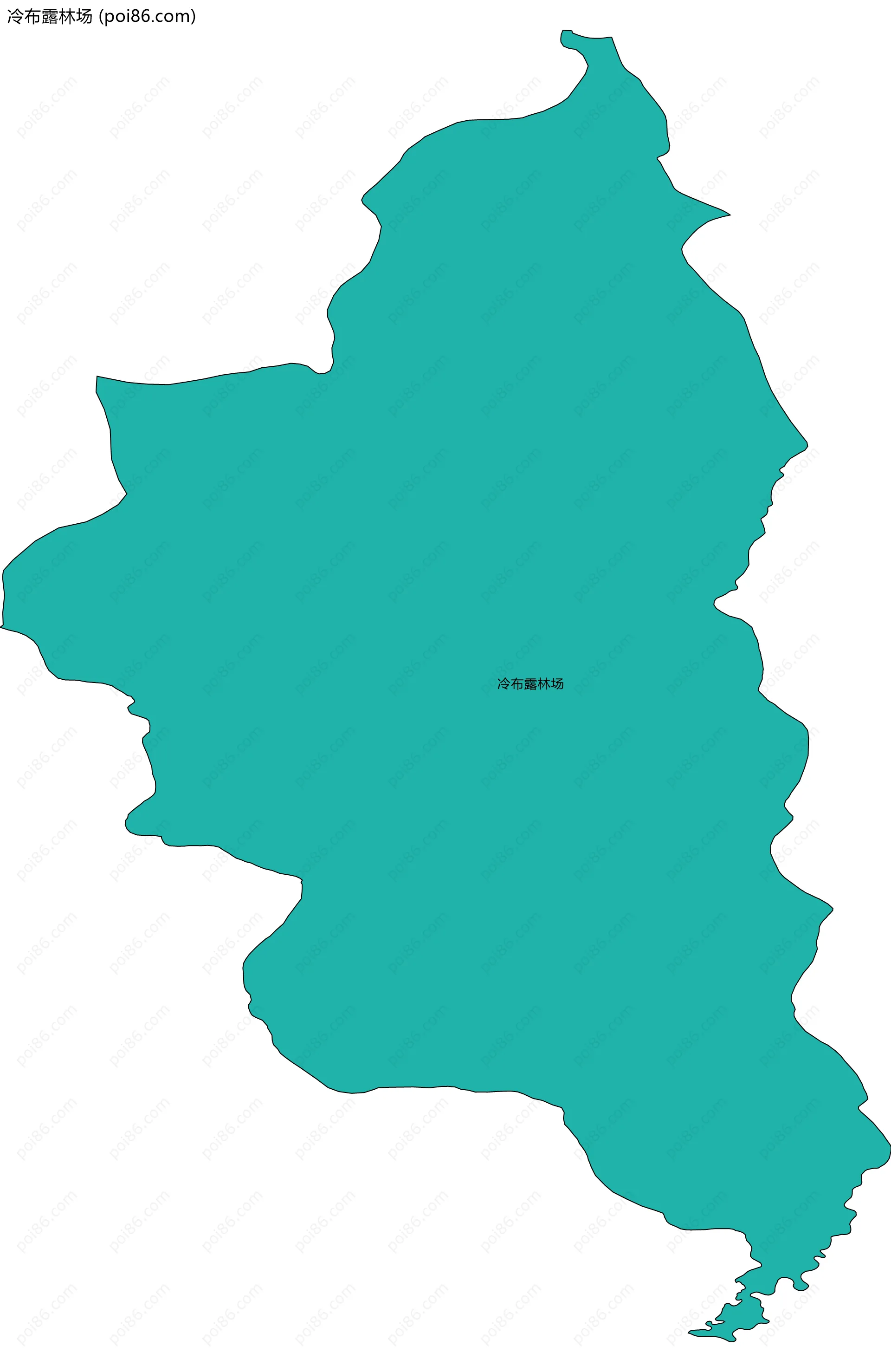 冷布露林场边界地图