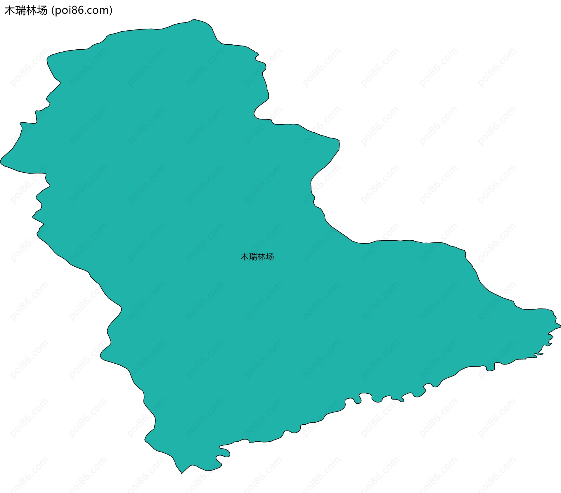 木瑞林场边界地图