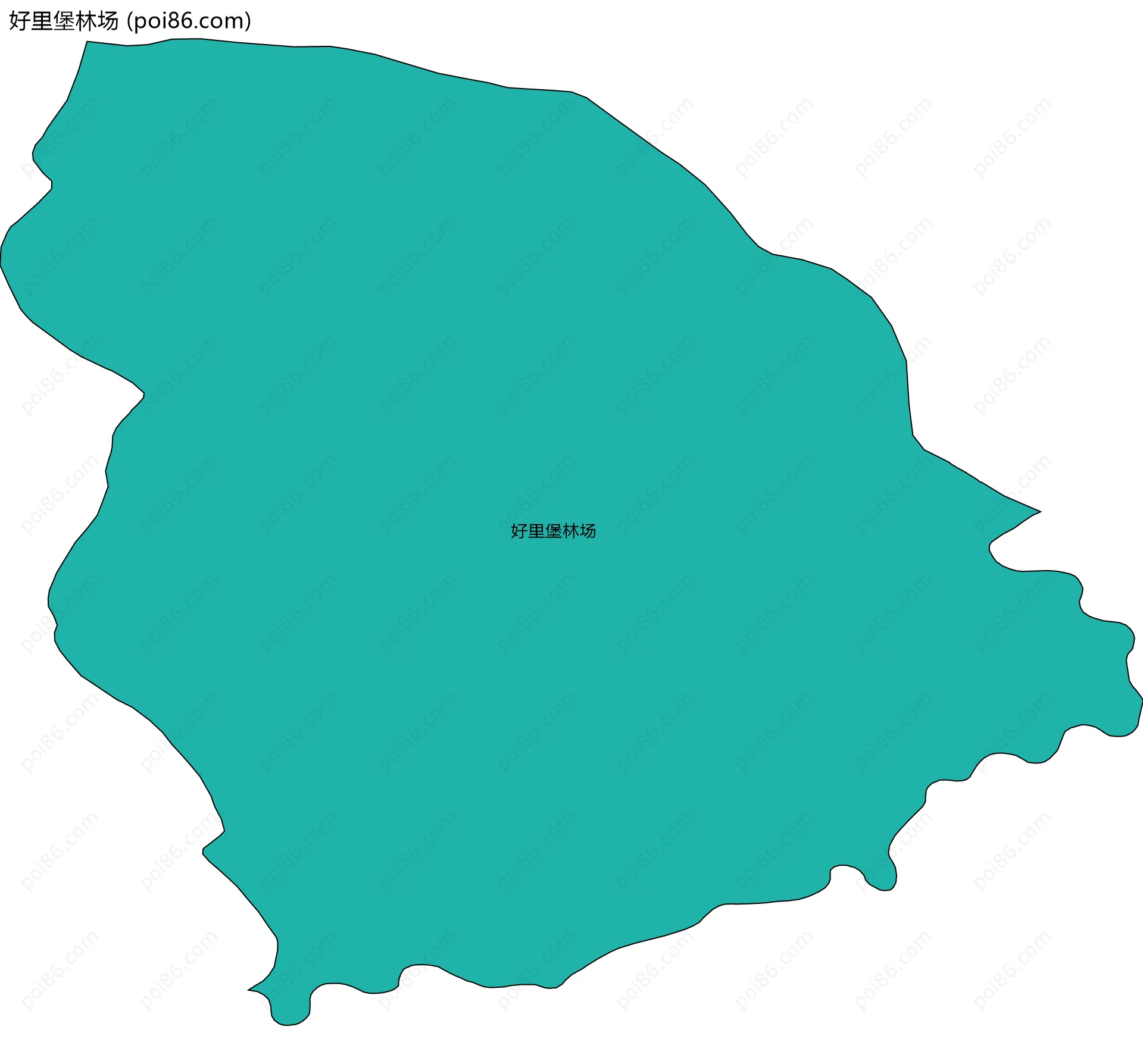 好里堡林场边界地图