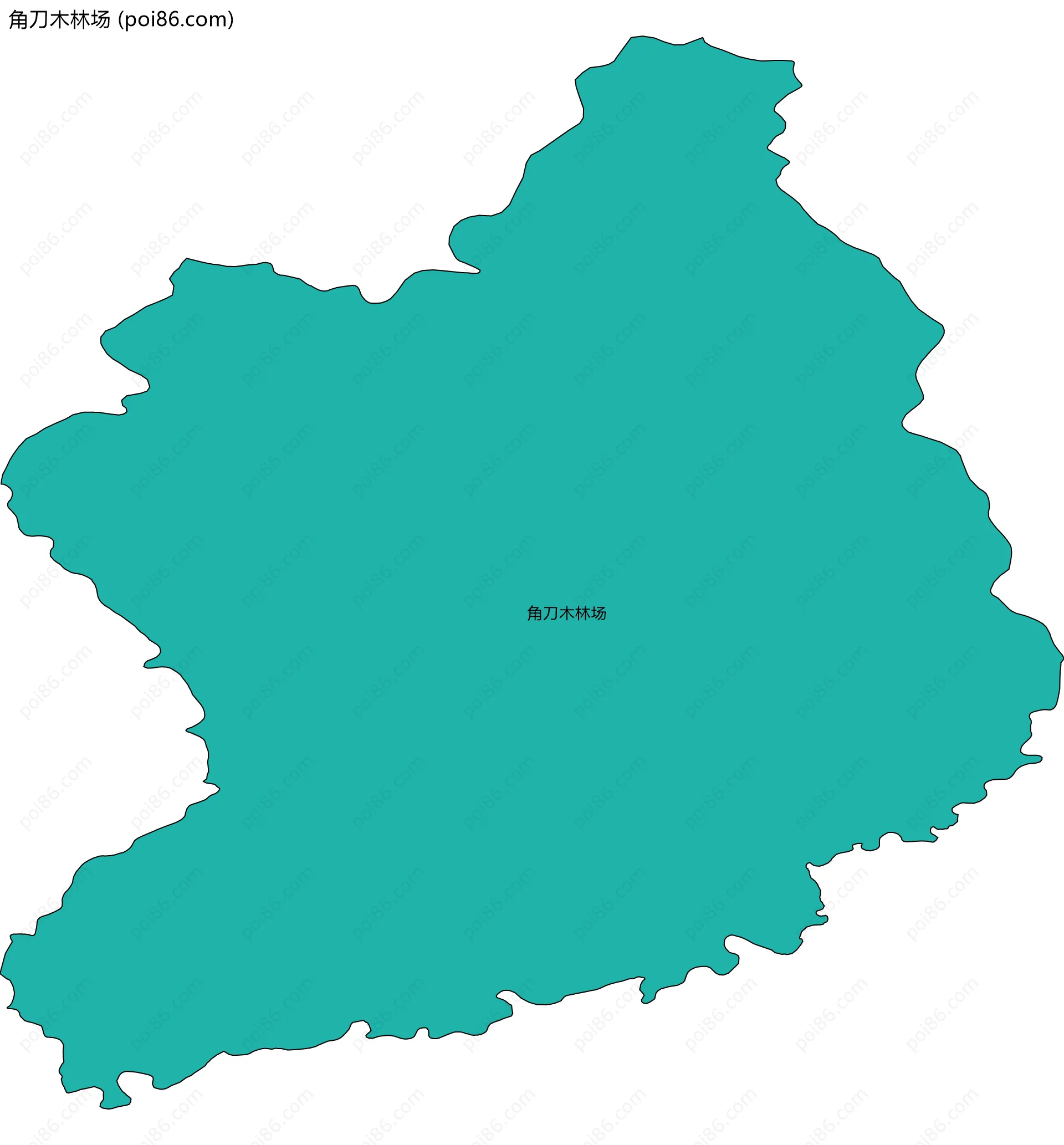 角刀木林场边界地图