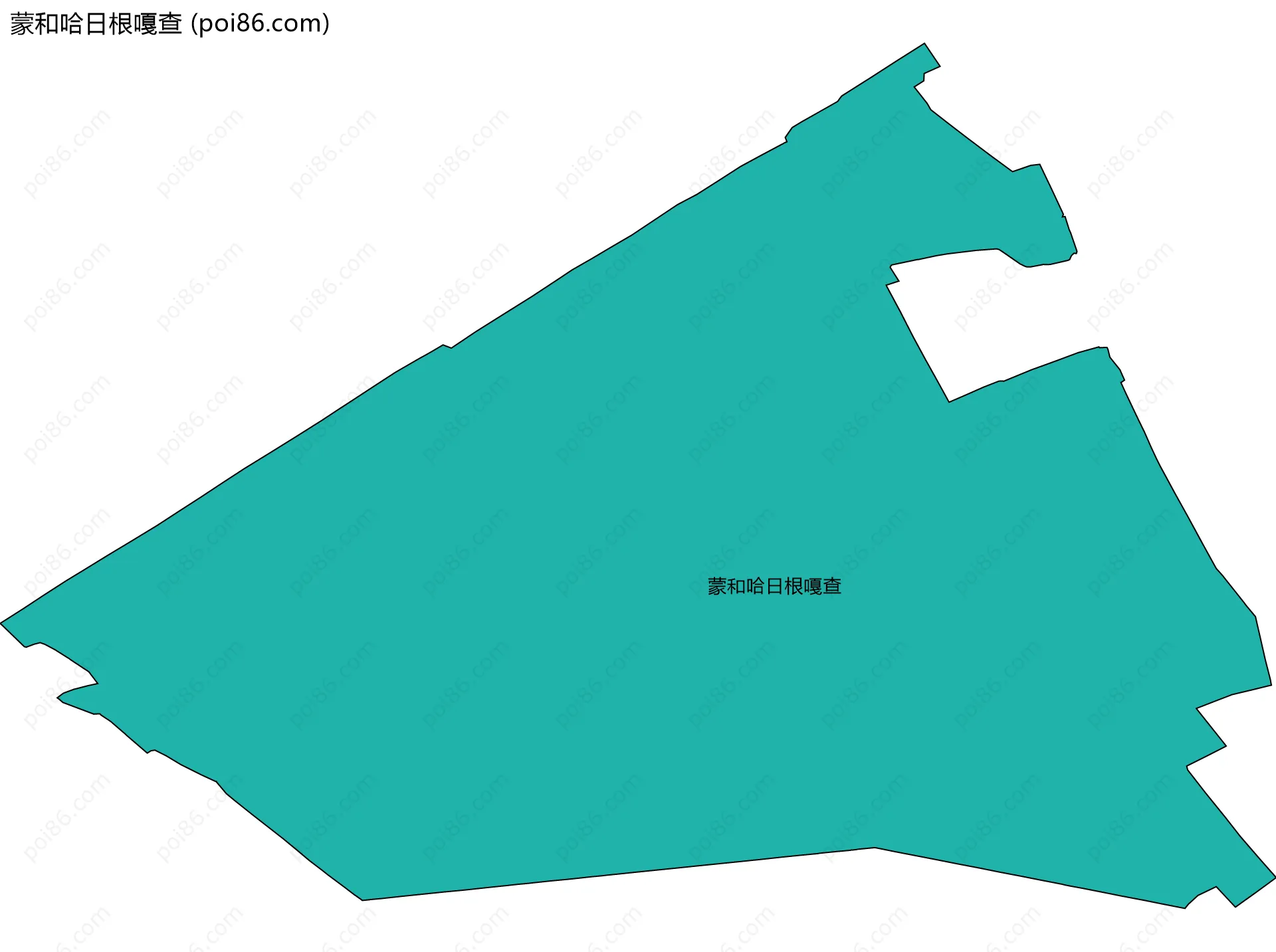 蒙和哈日根嘎查边界地图