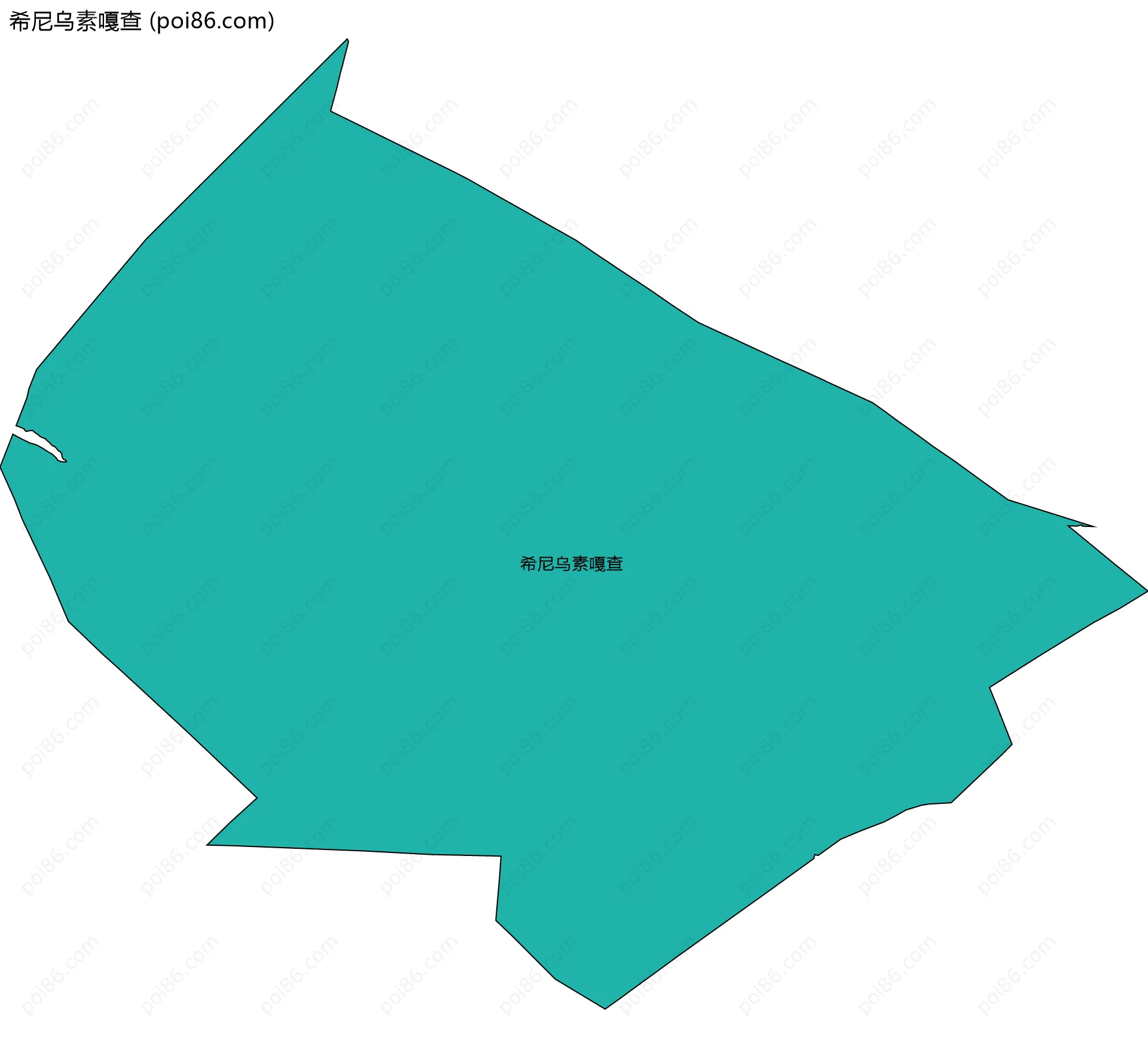 希尼乌素嘎查边界地图