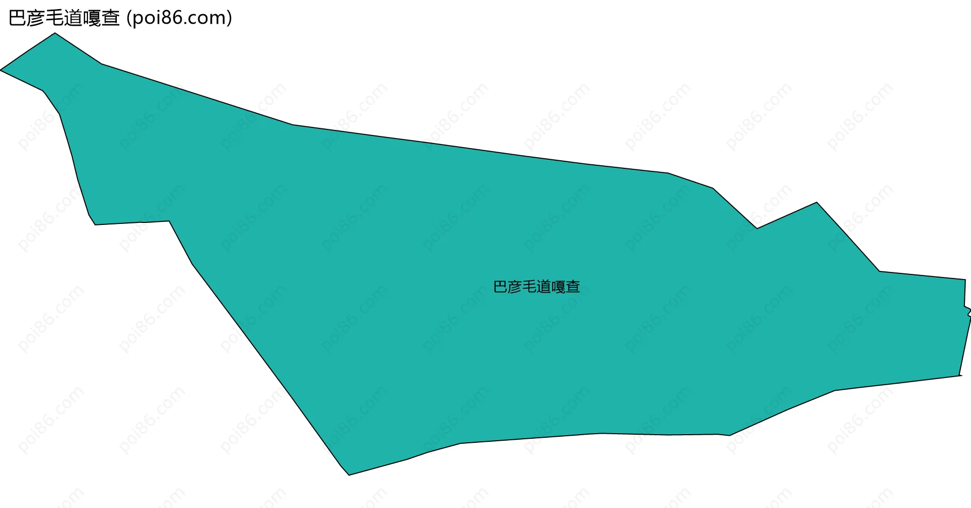 巴彦毛道嘎查边界地图