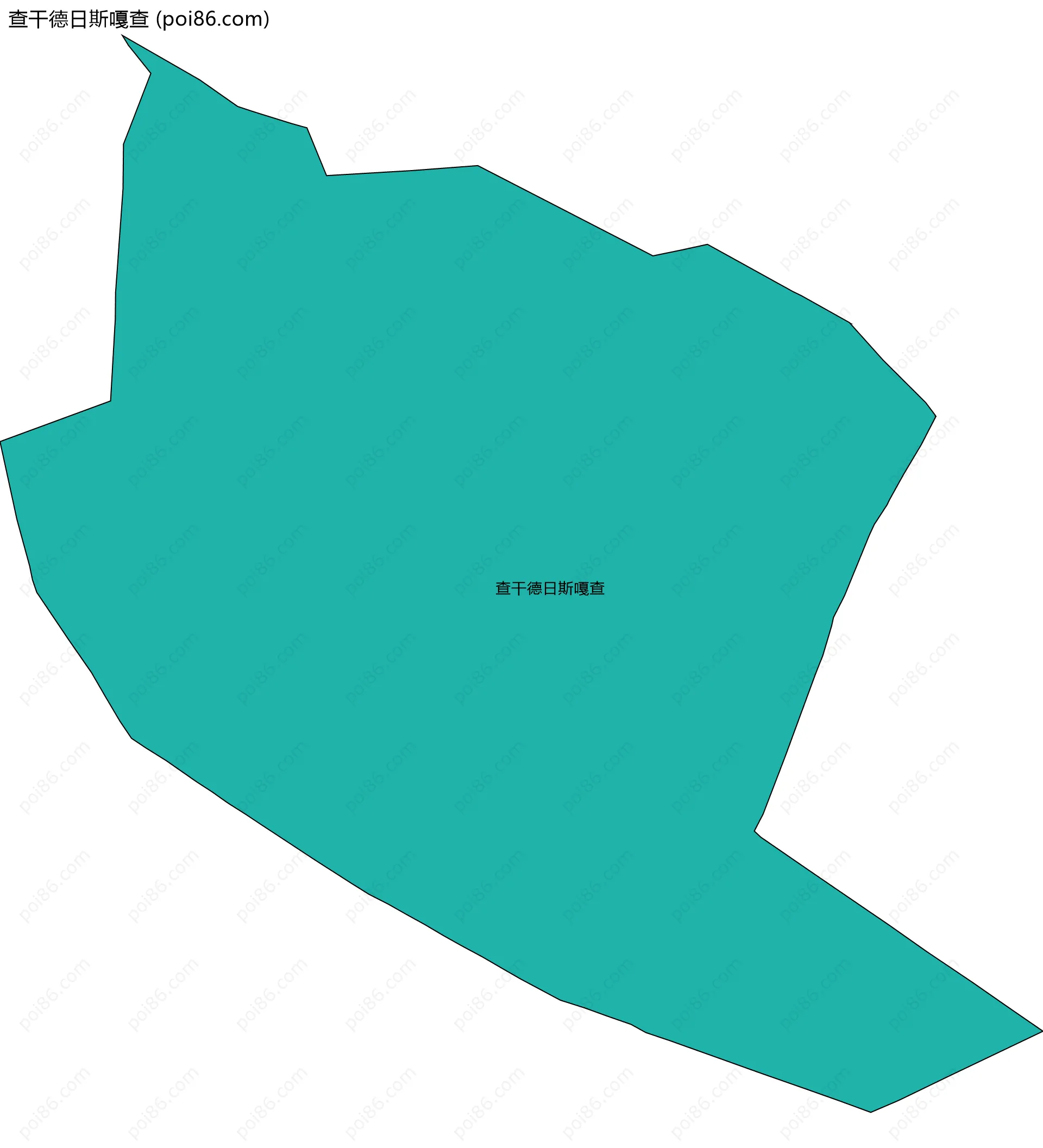 查干德日斯嘎查边界地图