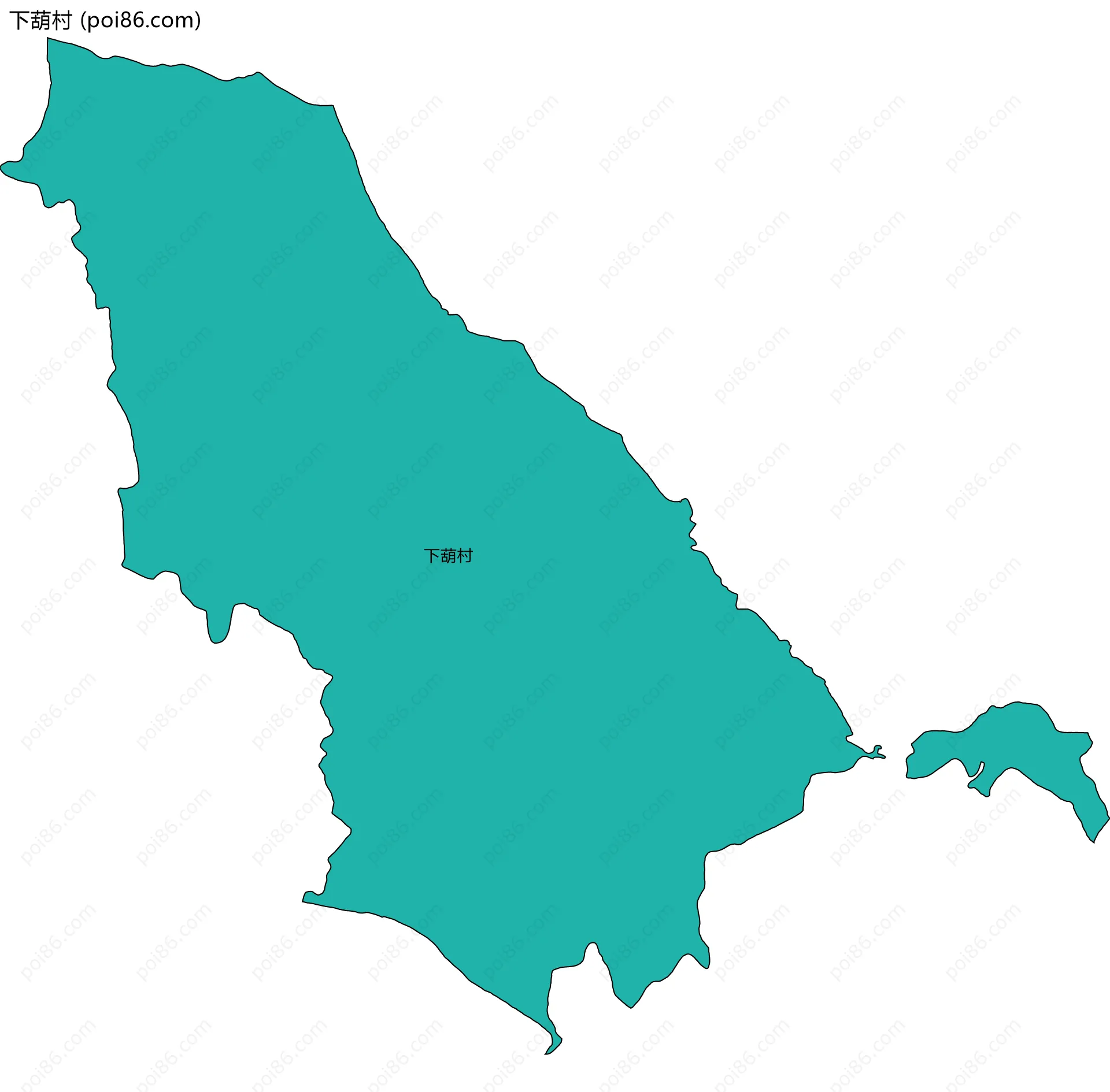 下葫村边界地图