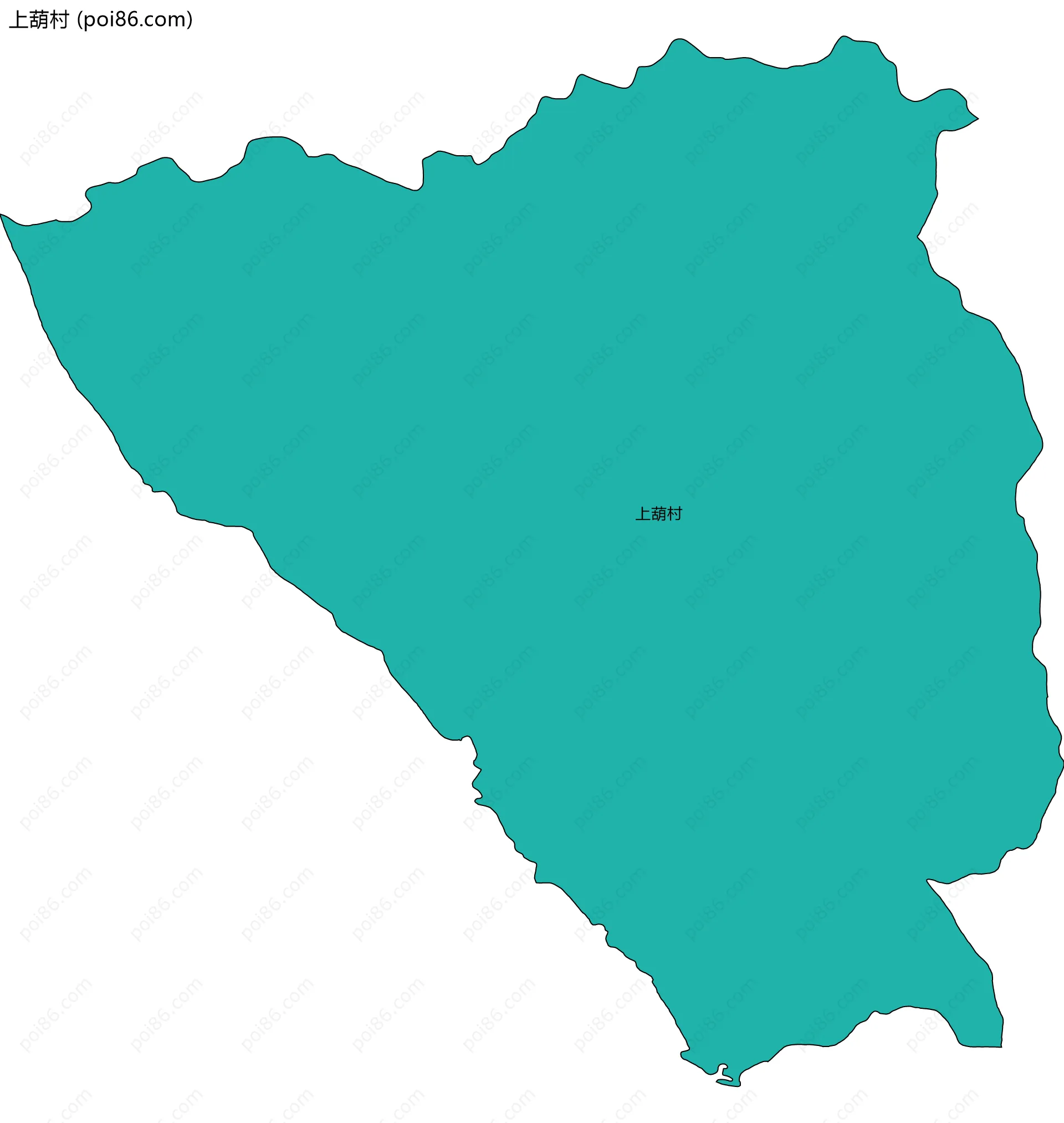 上葫村边界地图