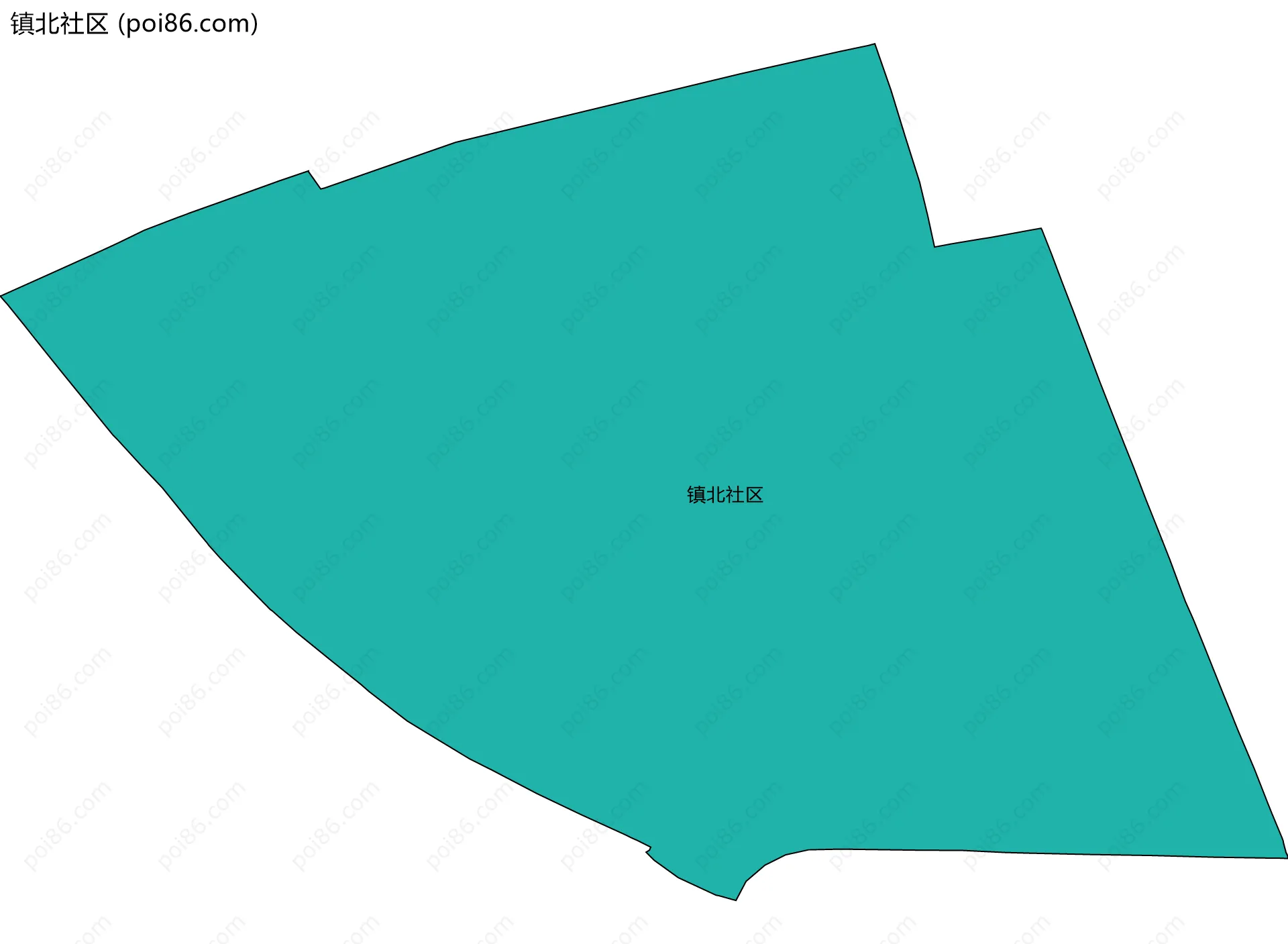 镇北社区边界地图