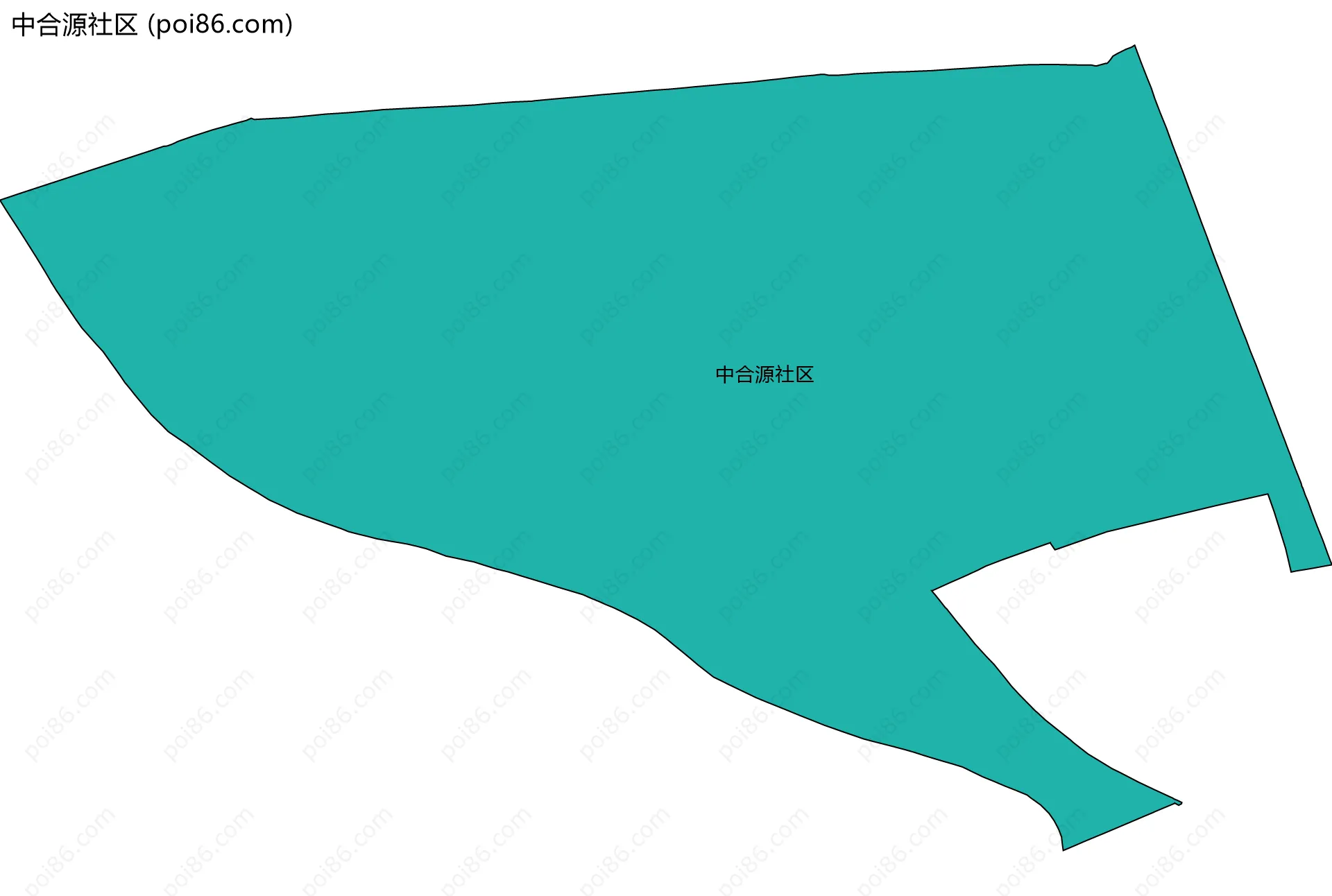 中合源社区边界地图