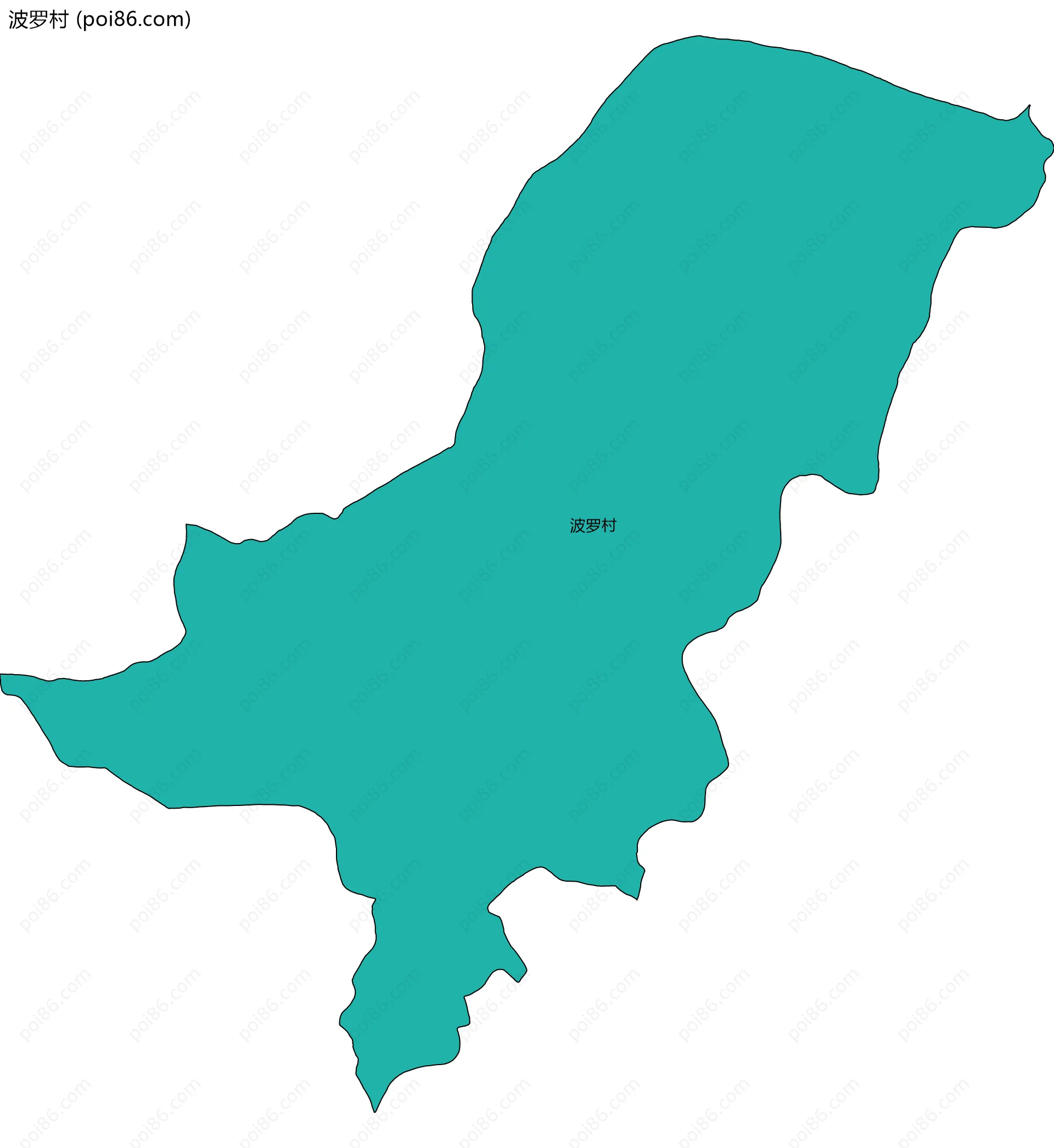 波罗村边界地图