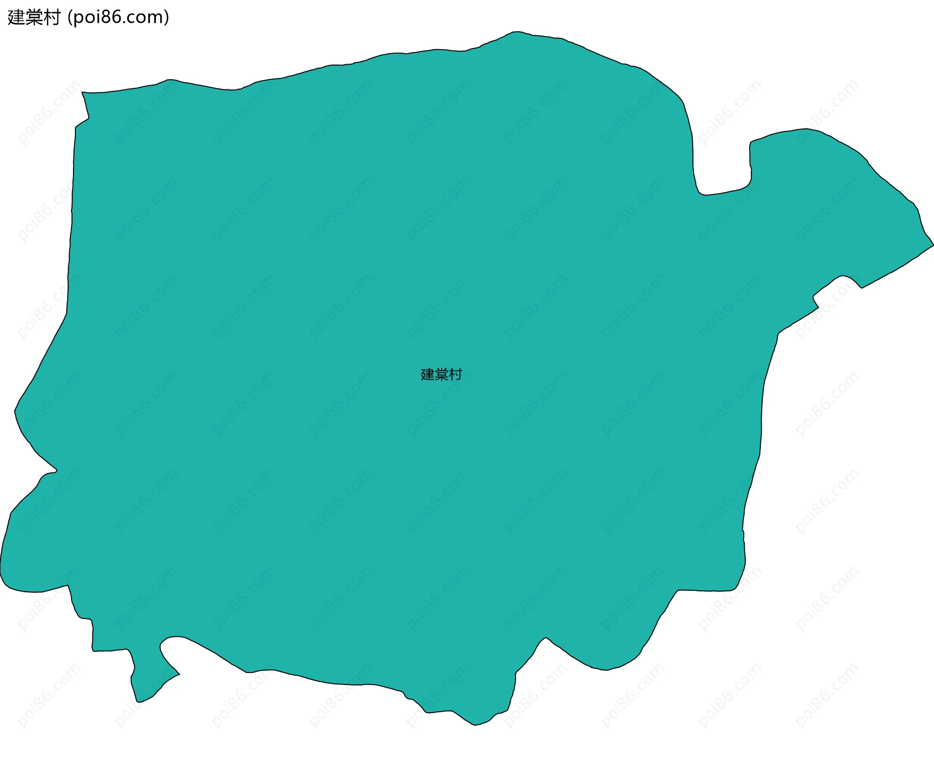 建棠村边界地图