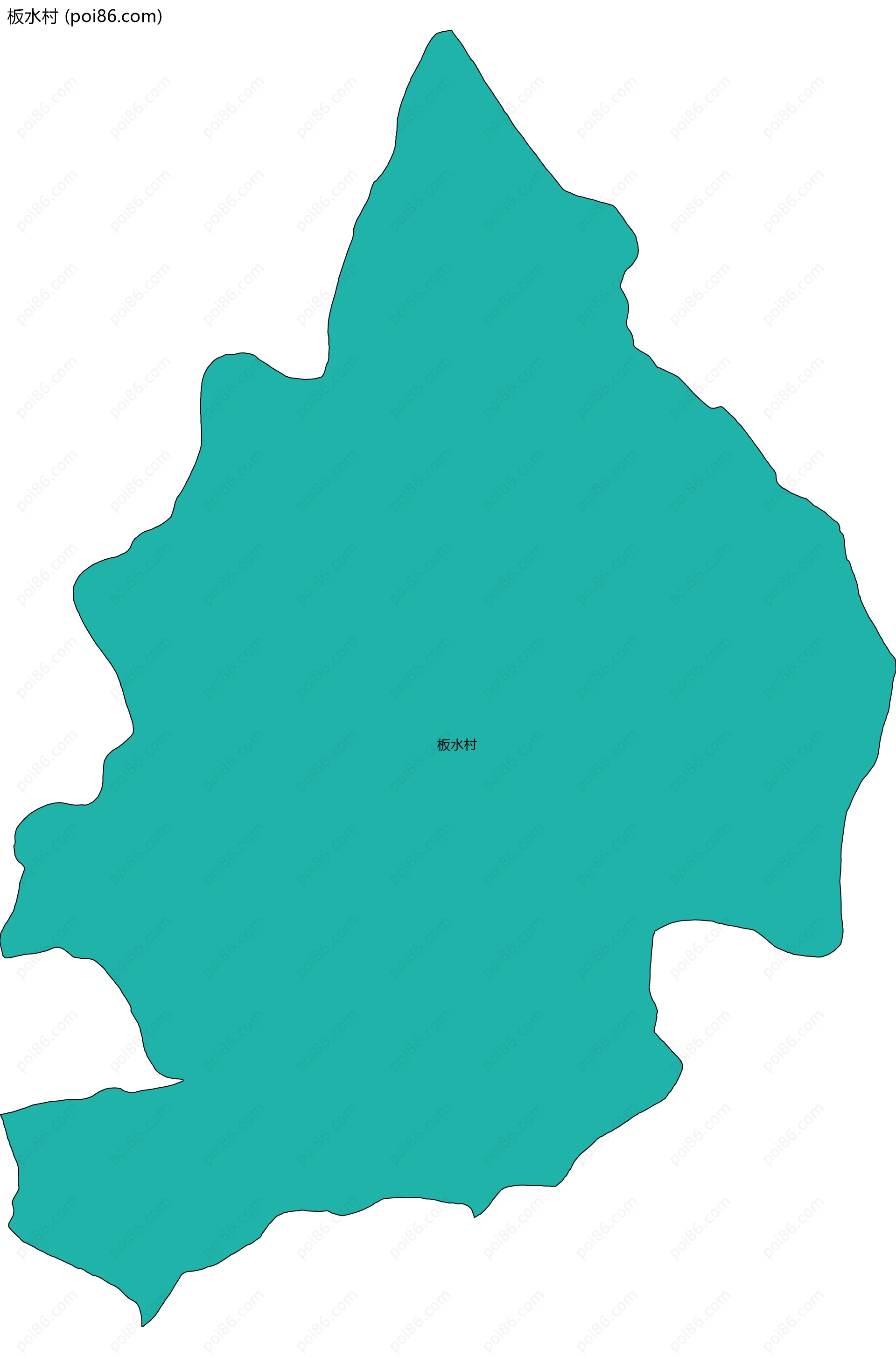 板水村边界地图