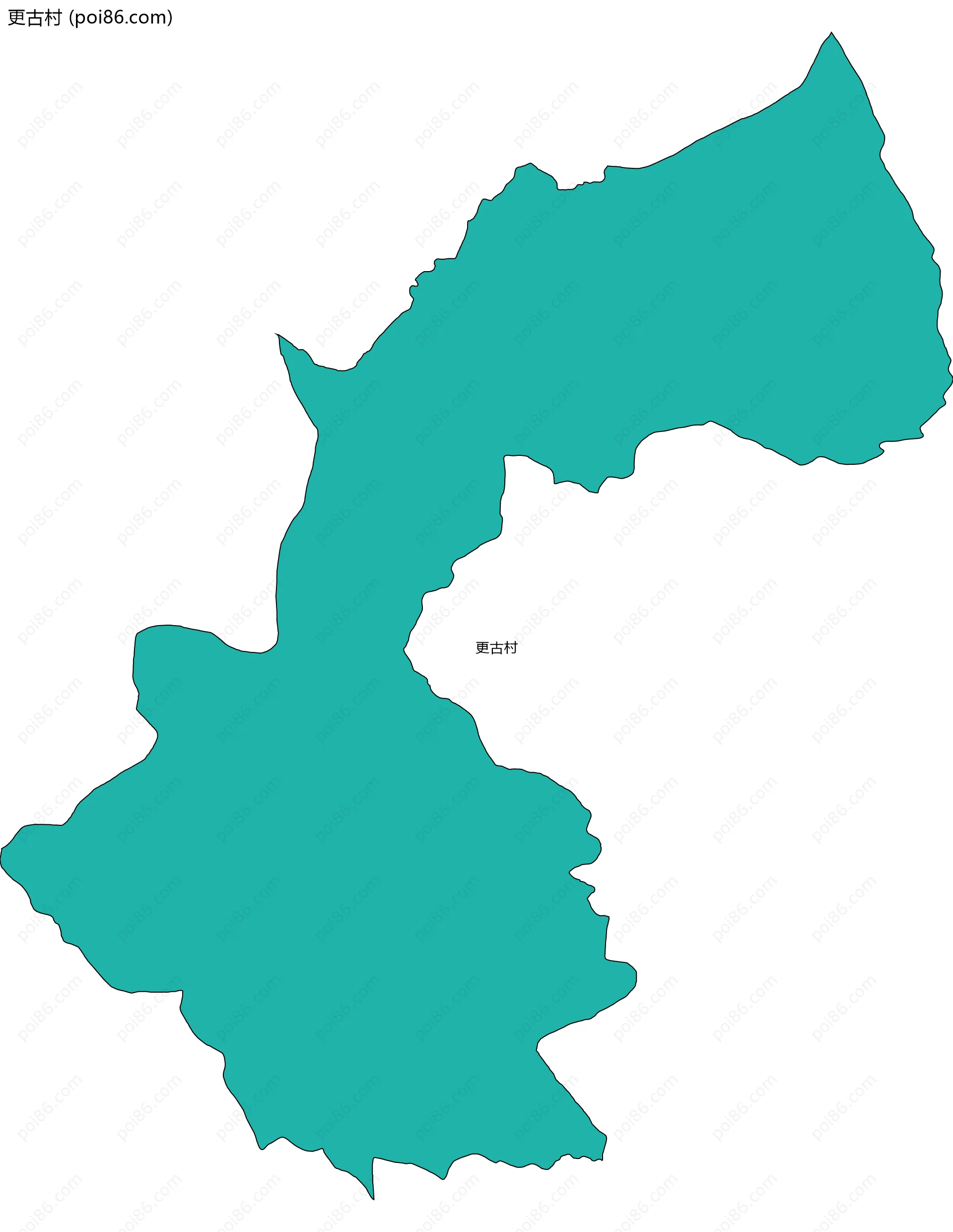 更古村边界地图