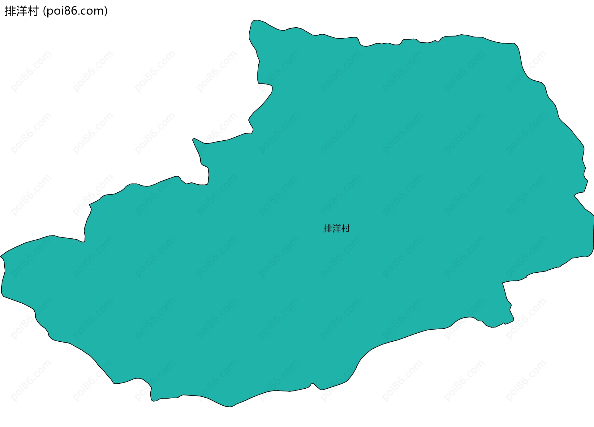 排洋村边界地图