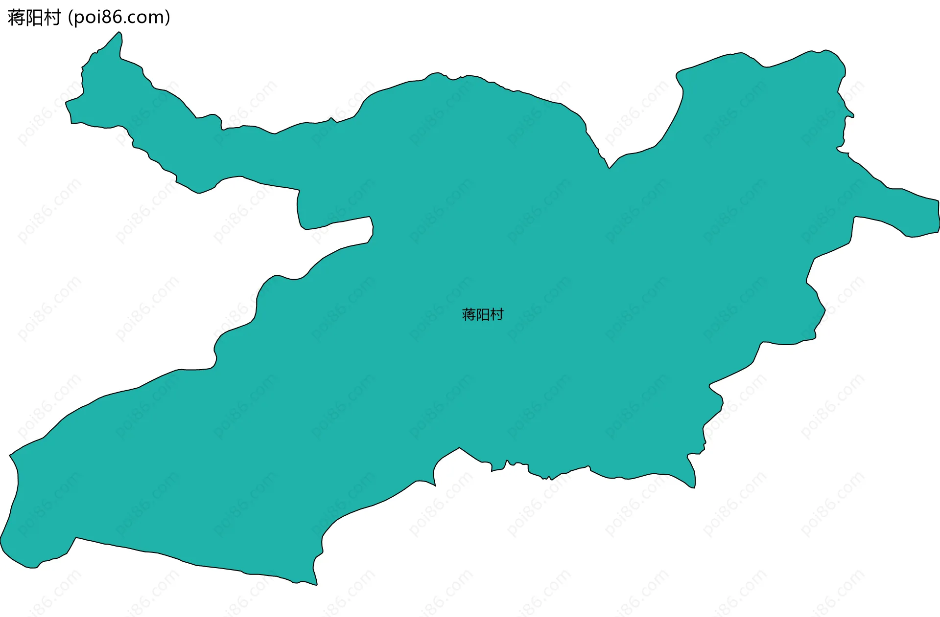 蒋阳村边界地图