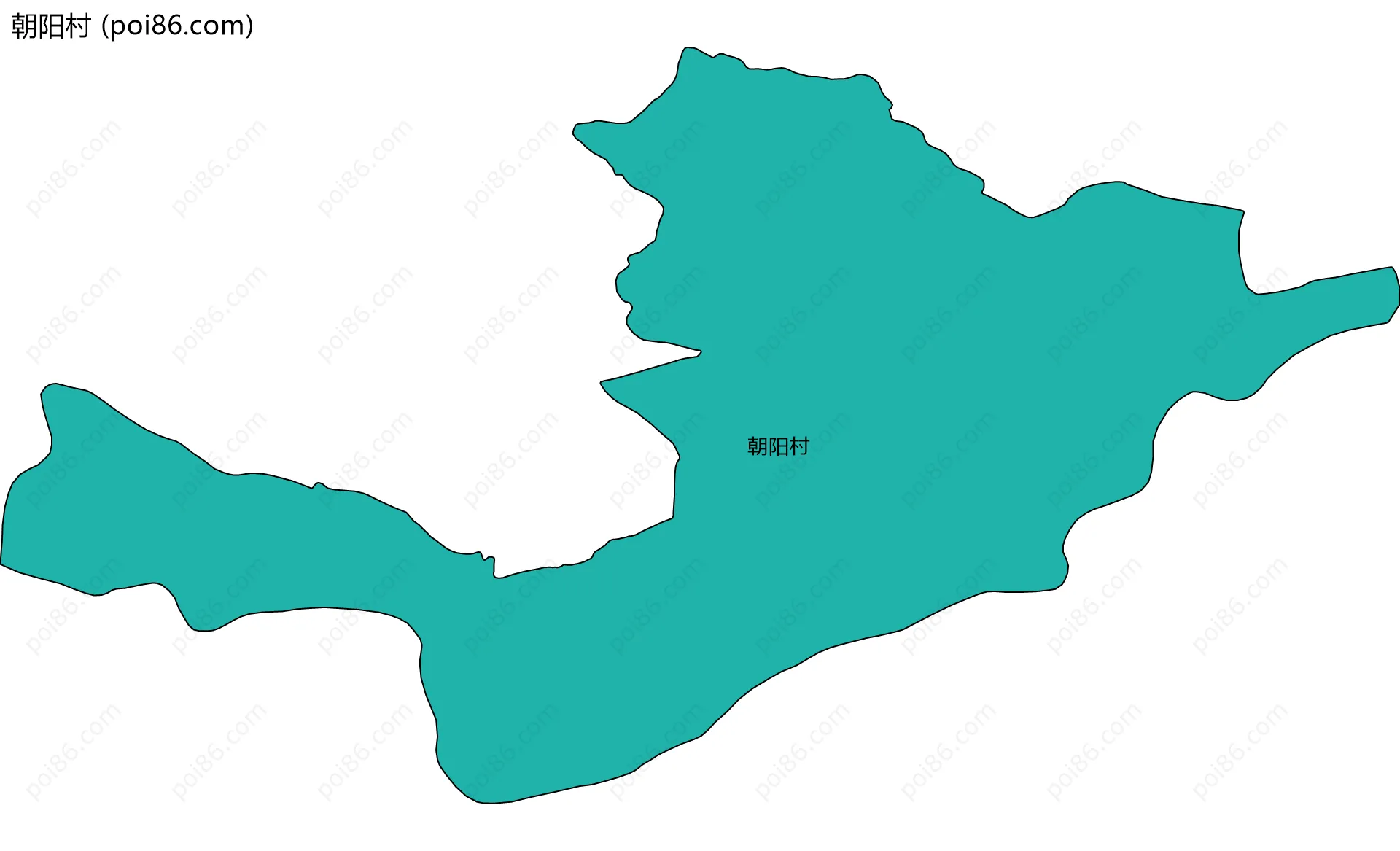 朝阳村边界地图