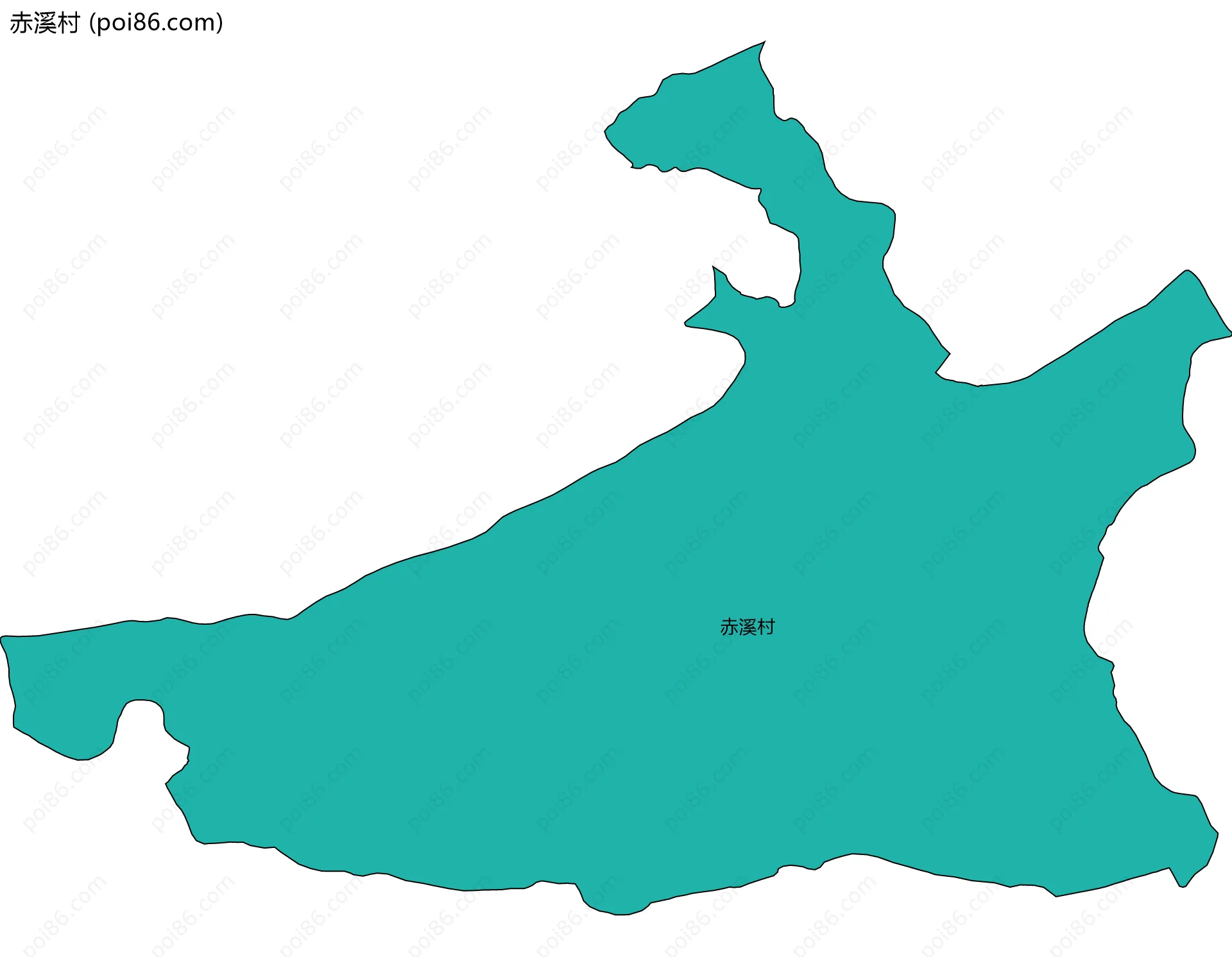 赤溪村边界地图