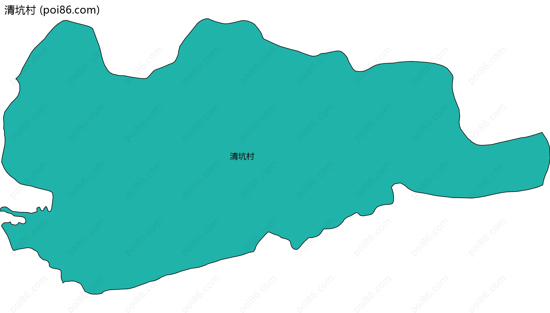 清坑村边界地图