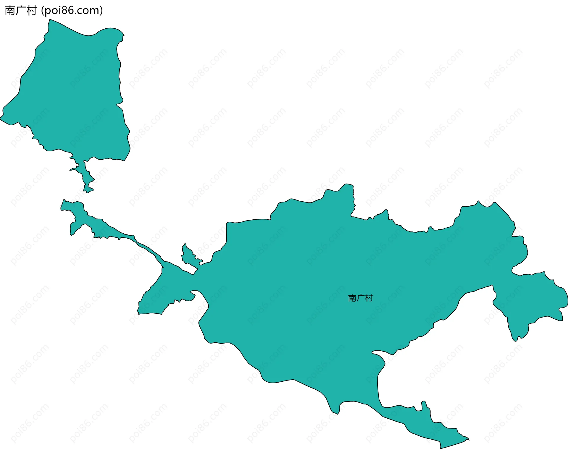 南广村边界地图