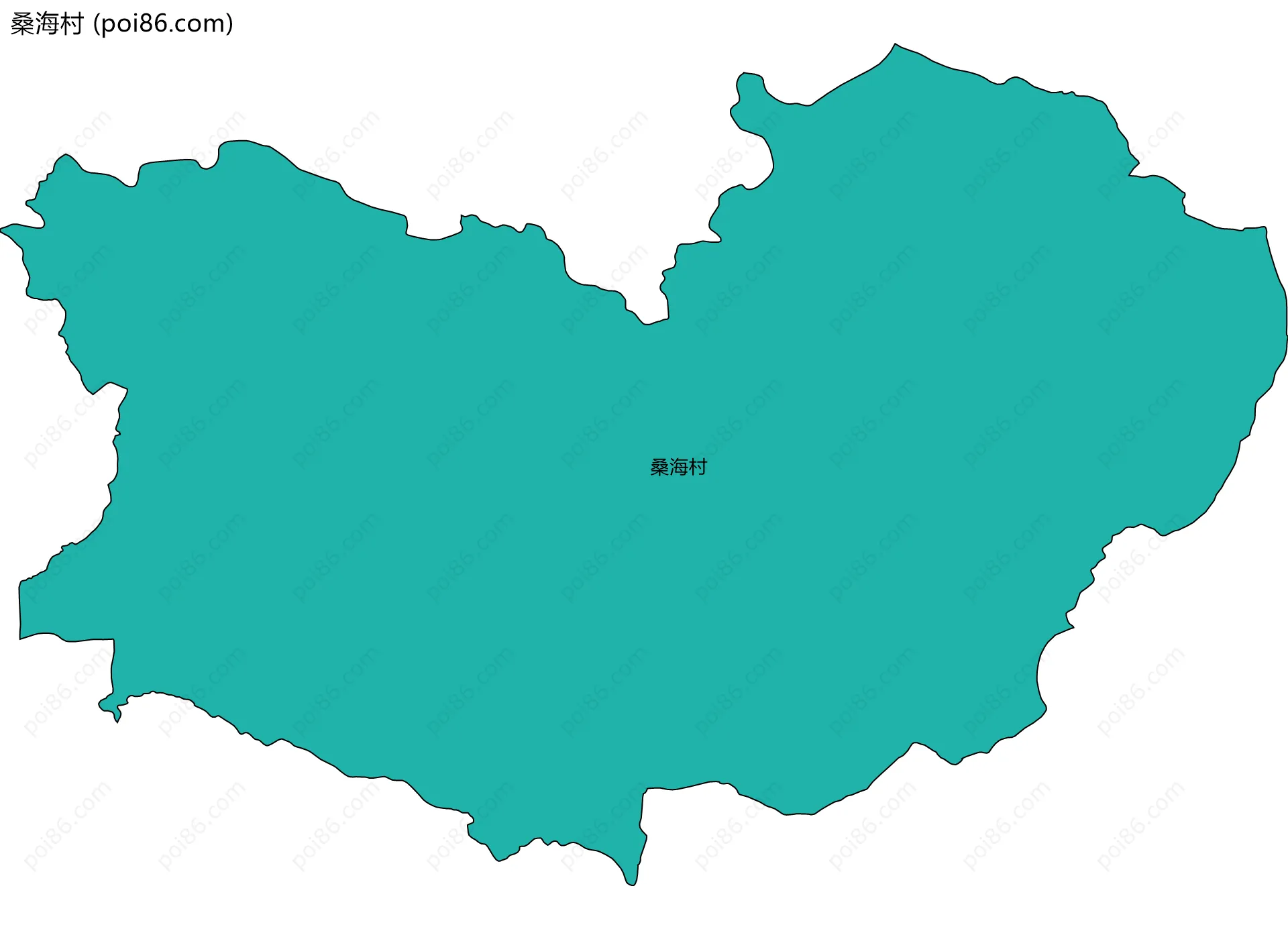 桑海村边界地图