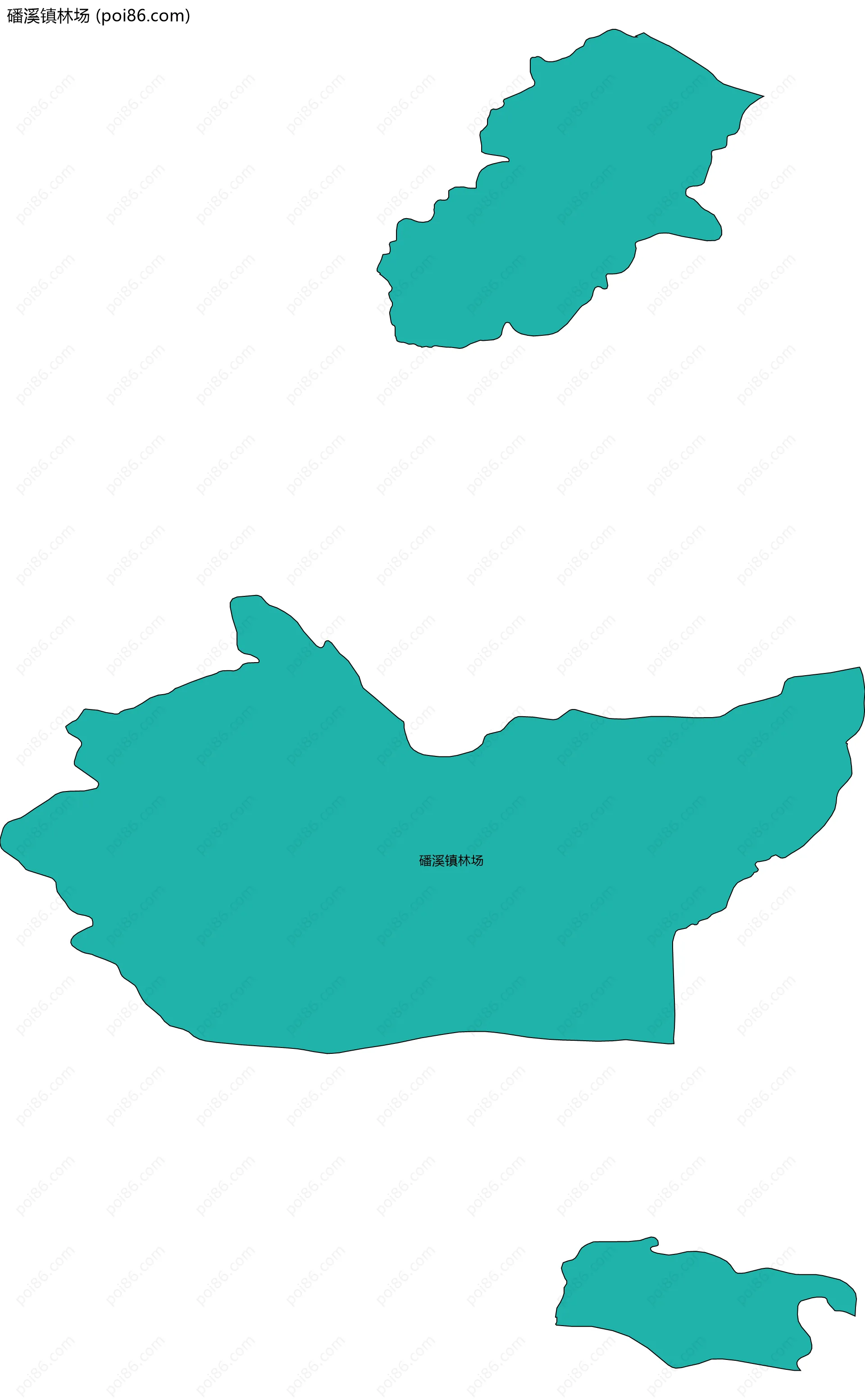 磻溪镇林场边界地图