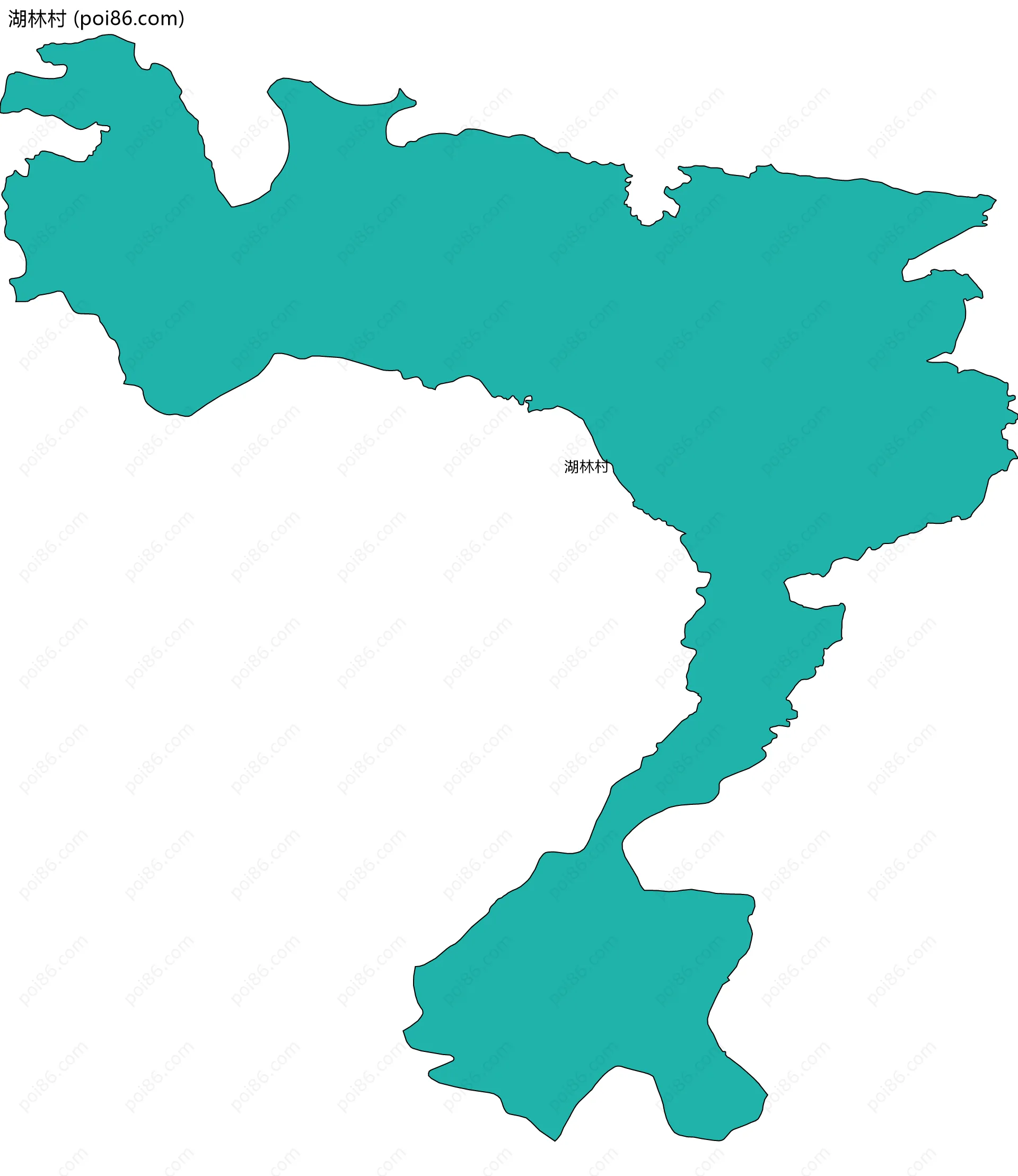 湖林村边界地图