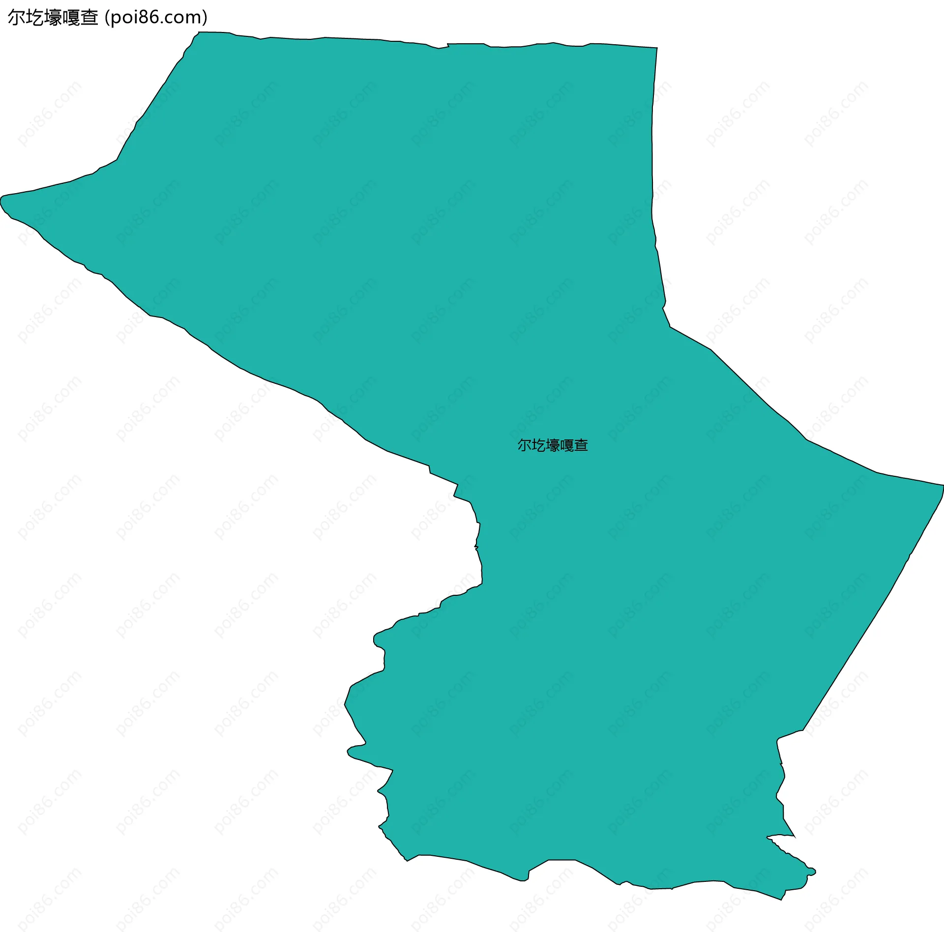 尔圪壕嘎查边界地图