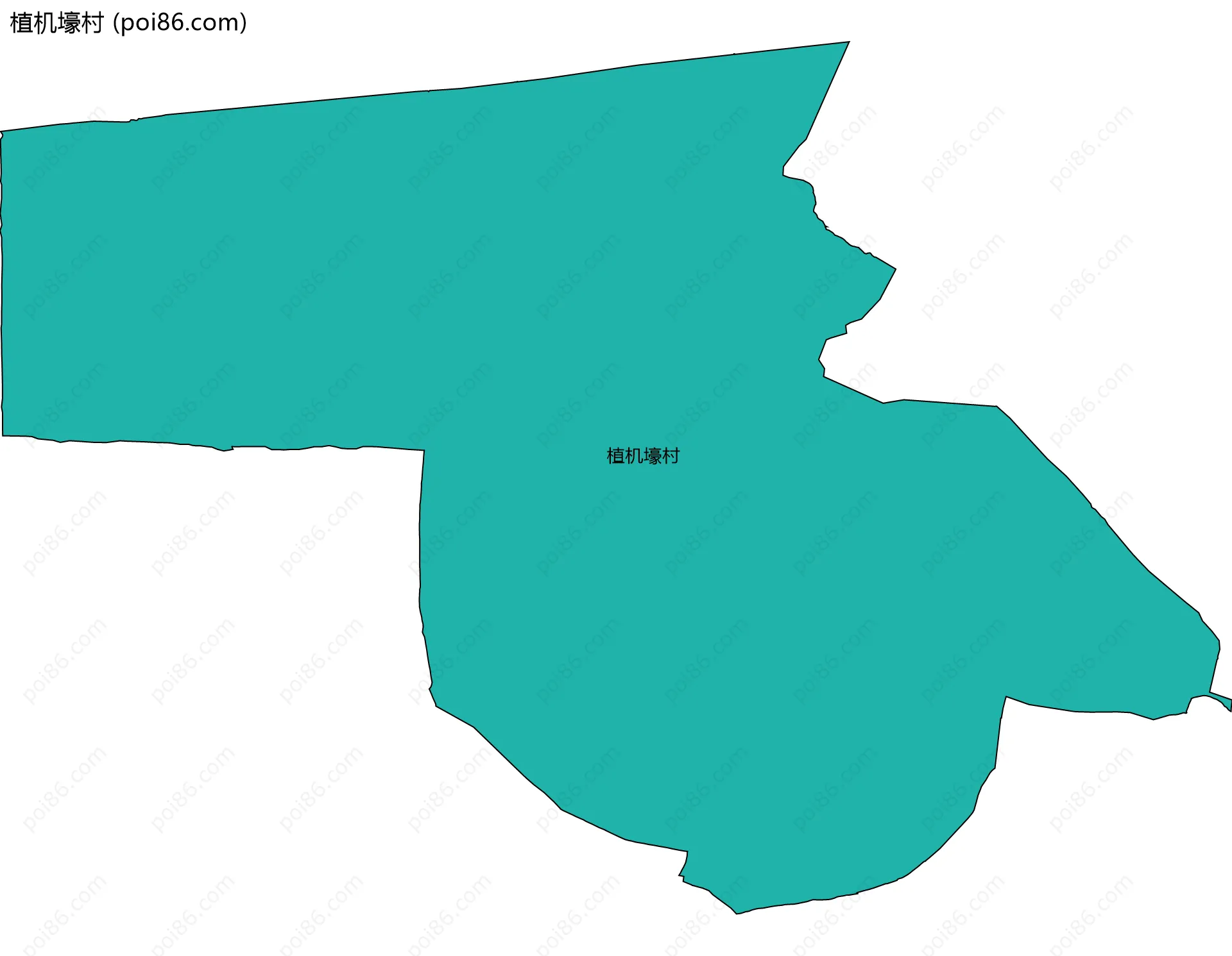 植机壕村边界地图