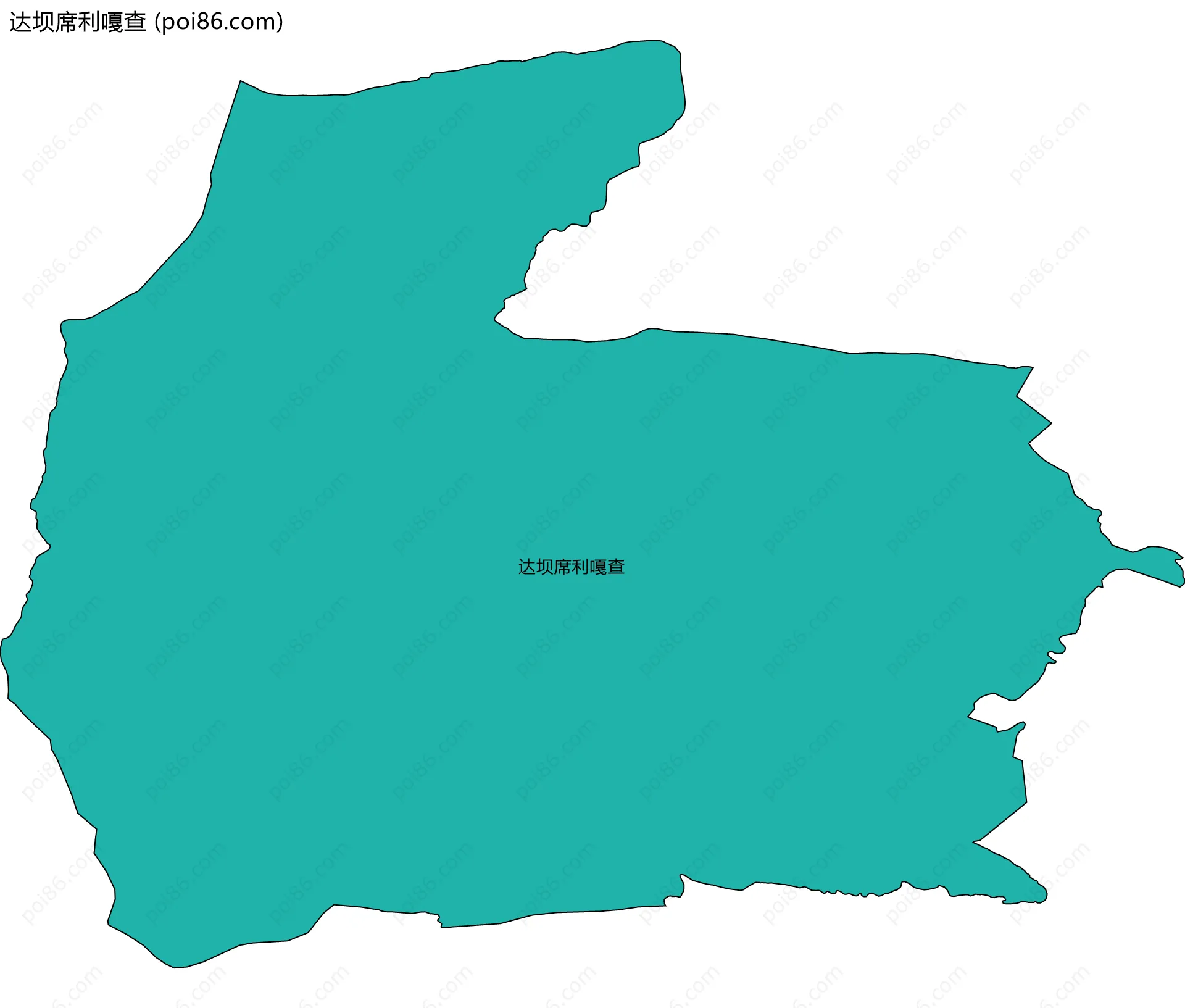 达坝席利嘎查边界地图