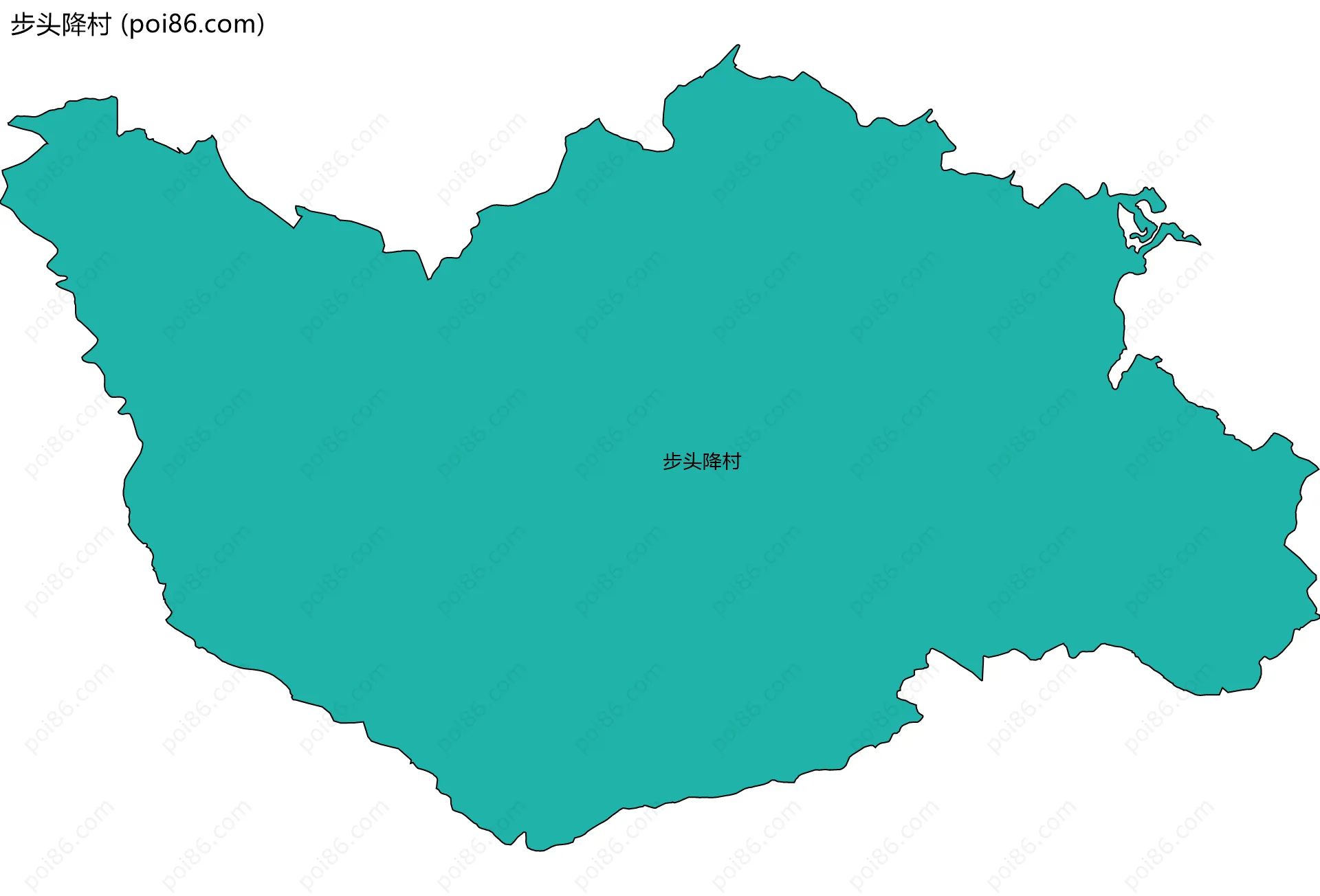 步头降村边界地图