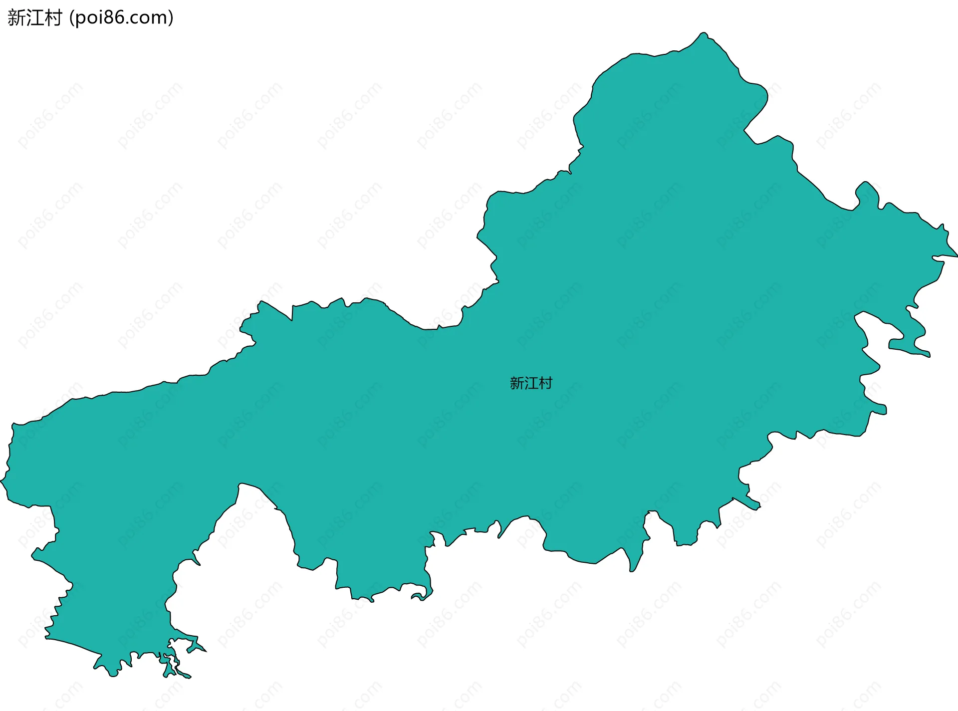新江村边界地图