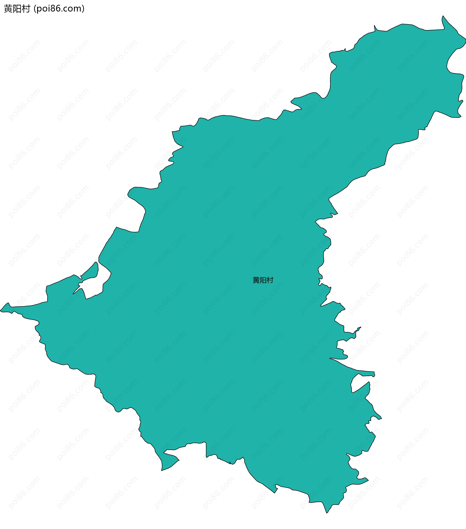 黄阳村边界地图