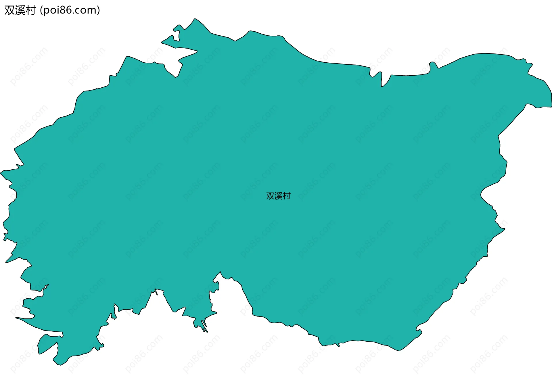 双溪村边界地图