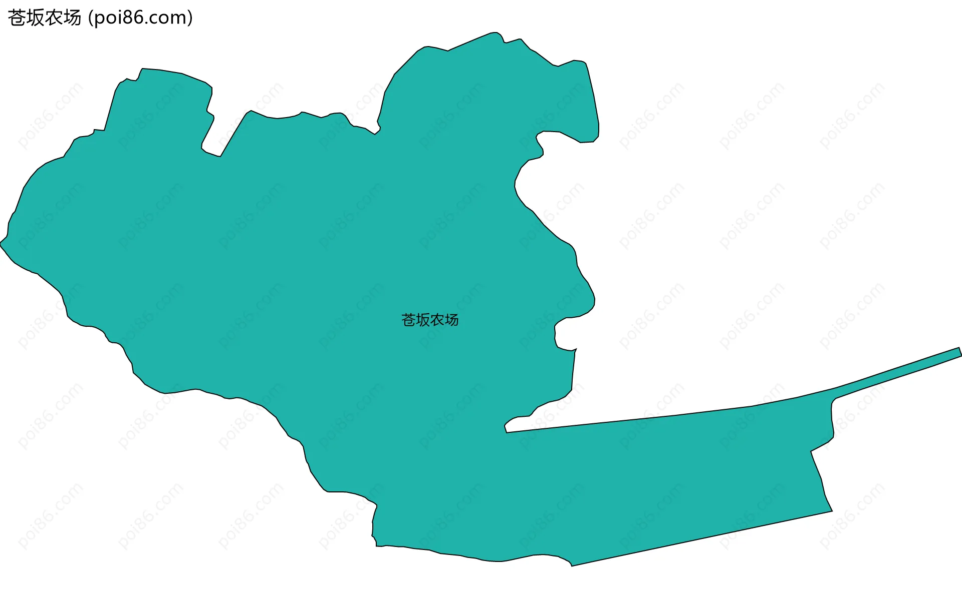 苍坂农场边界地图