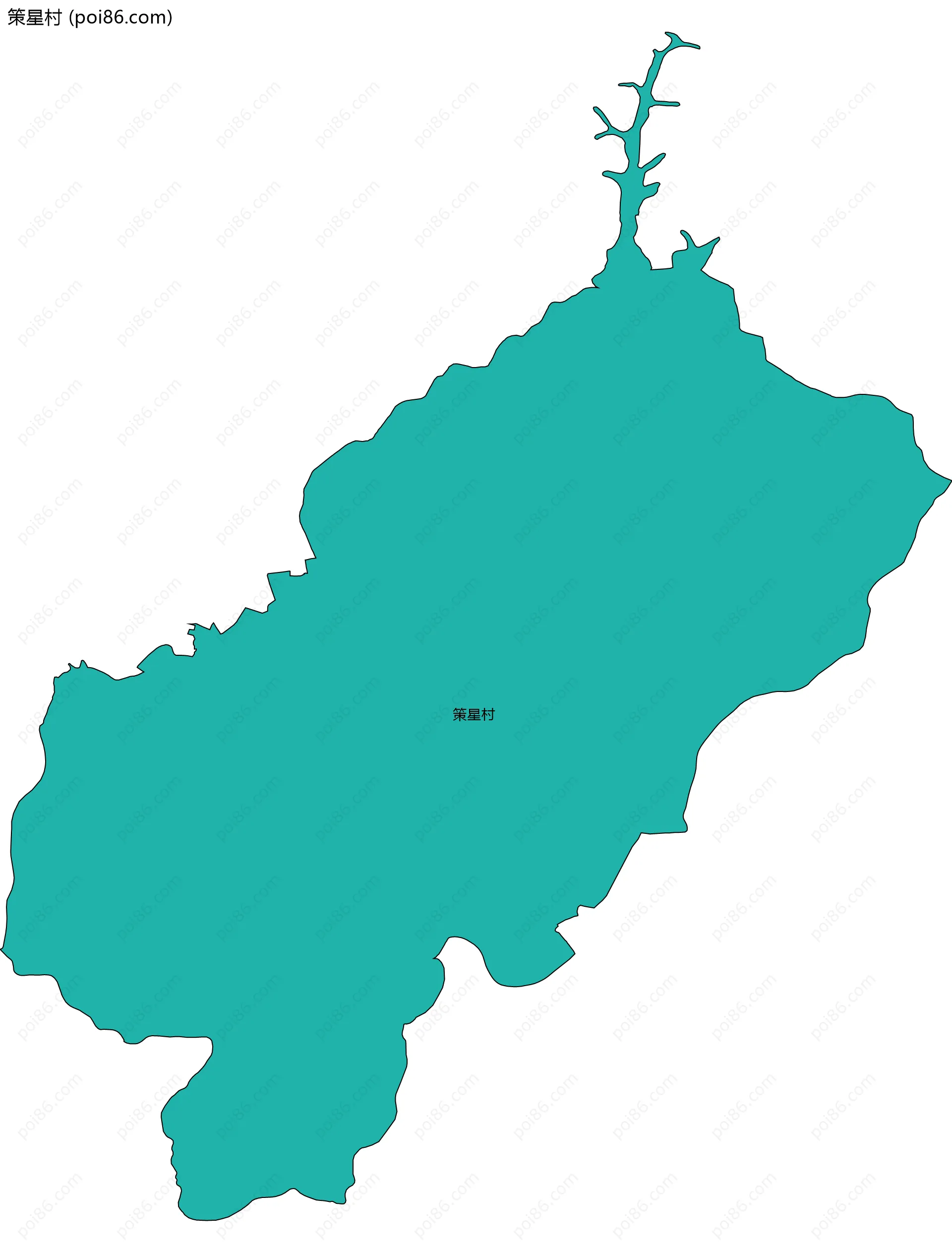 策星村边界地图